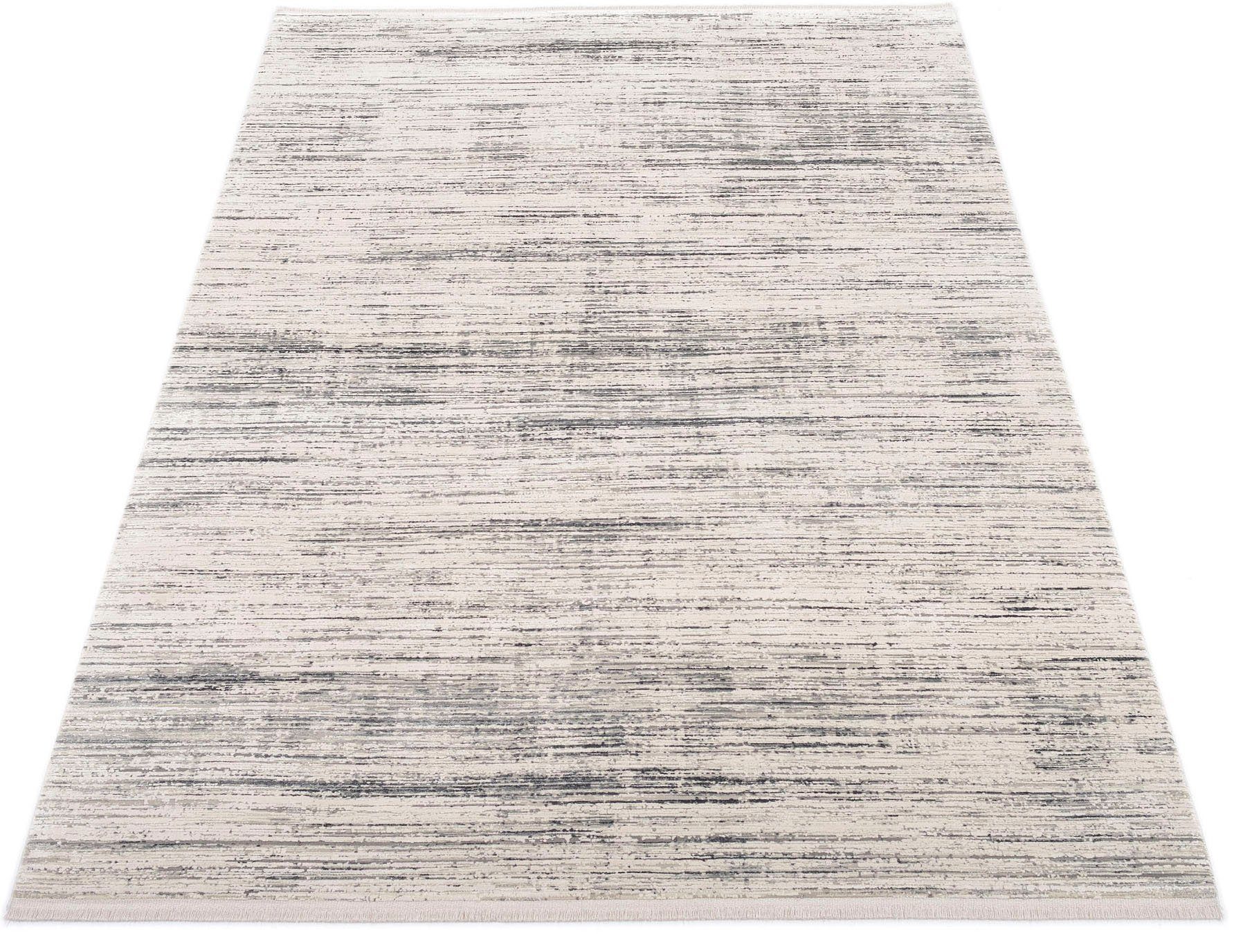 machalke® Teppich fade out, rechteckig, Höhe: 8 mm, Design Teppich, 3D-Optik, Hoch-Tief-Struktur, Wohnzimmer