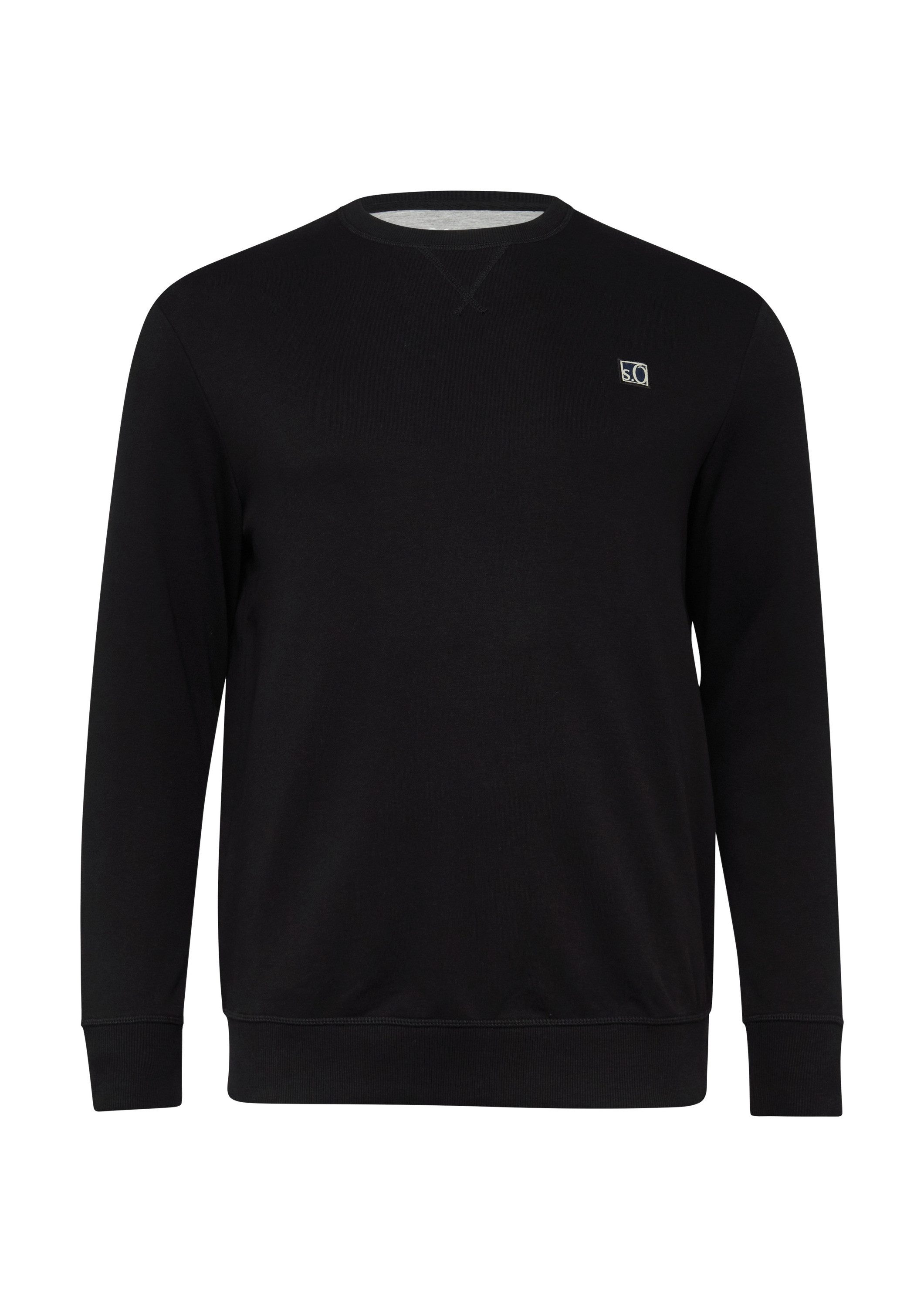 s.Oliver Sweatshirt Sweatshirt Sweatshirt aus Baumwollmix mit Crew Neck