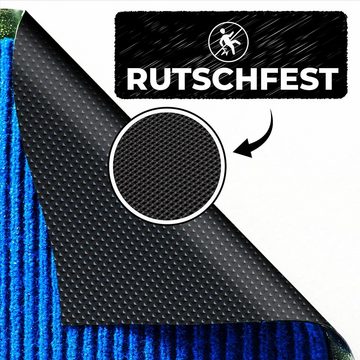 Teppich Schmutzfangmatte 90 x 120 cm Farbe, Praknu, rechteckig, Höhe: 7 mm, Waschbar - Robust - Rutchfeste Fußmatte für Innen- und Außenbereich