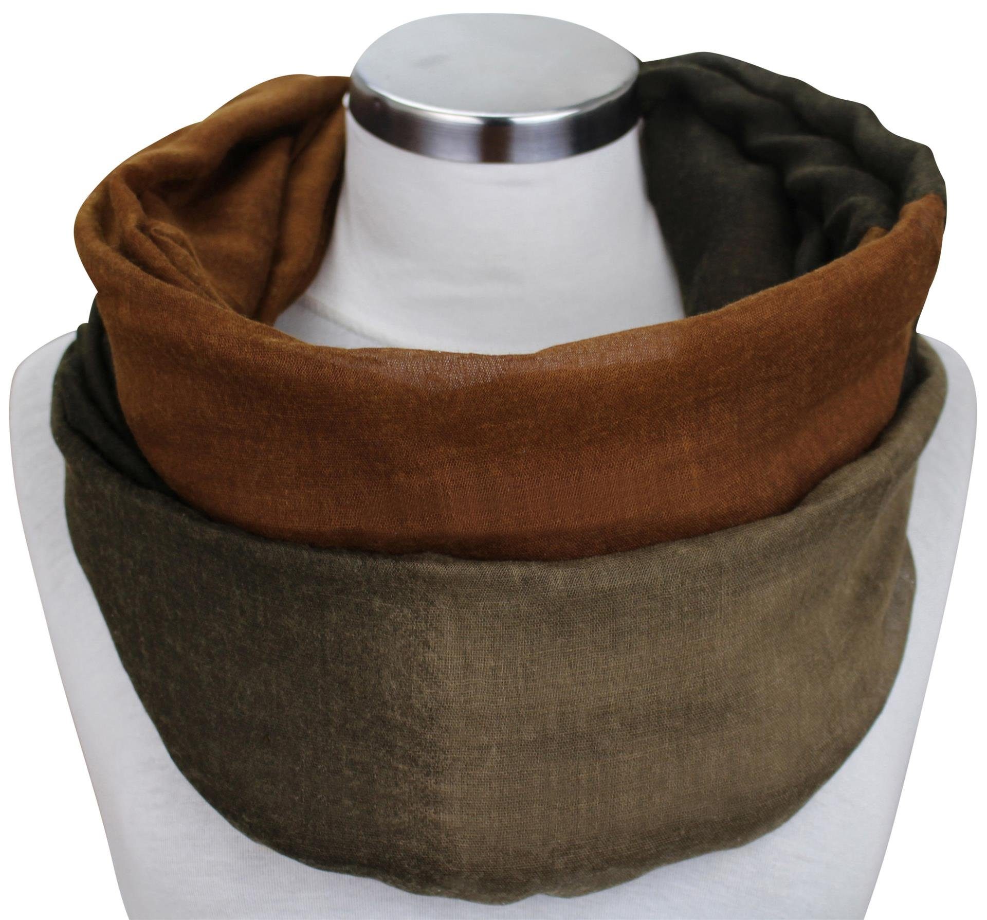 LOREZA Loop Damen Farbverlauf Loopschal Schal Halstuch Tuch günstig online kaufen