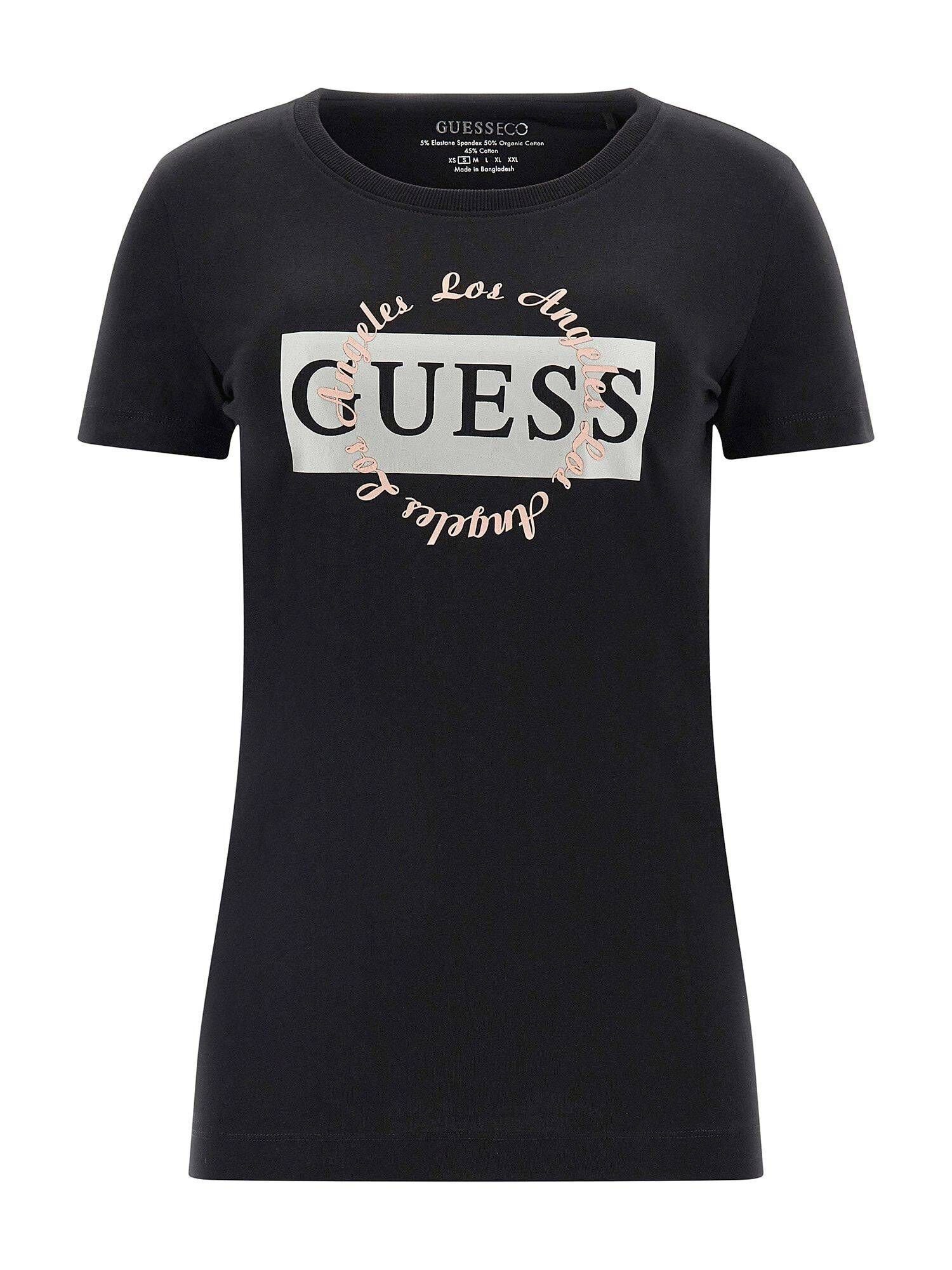 Guess T-Shirt Damen T-Shirt LOGO TEE (1-tlg)