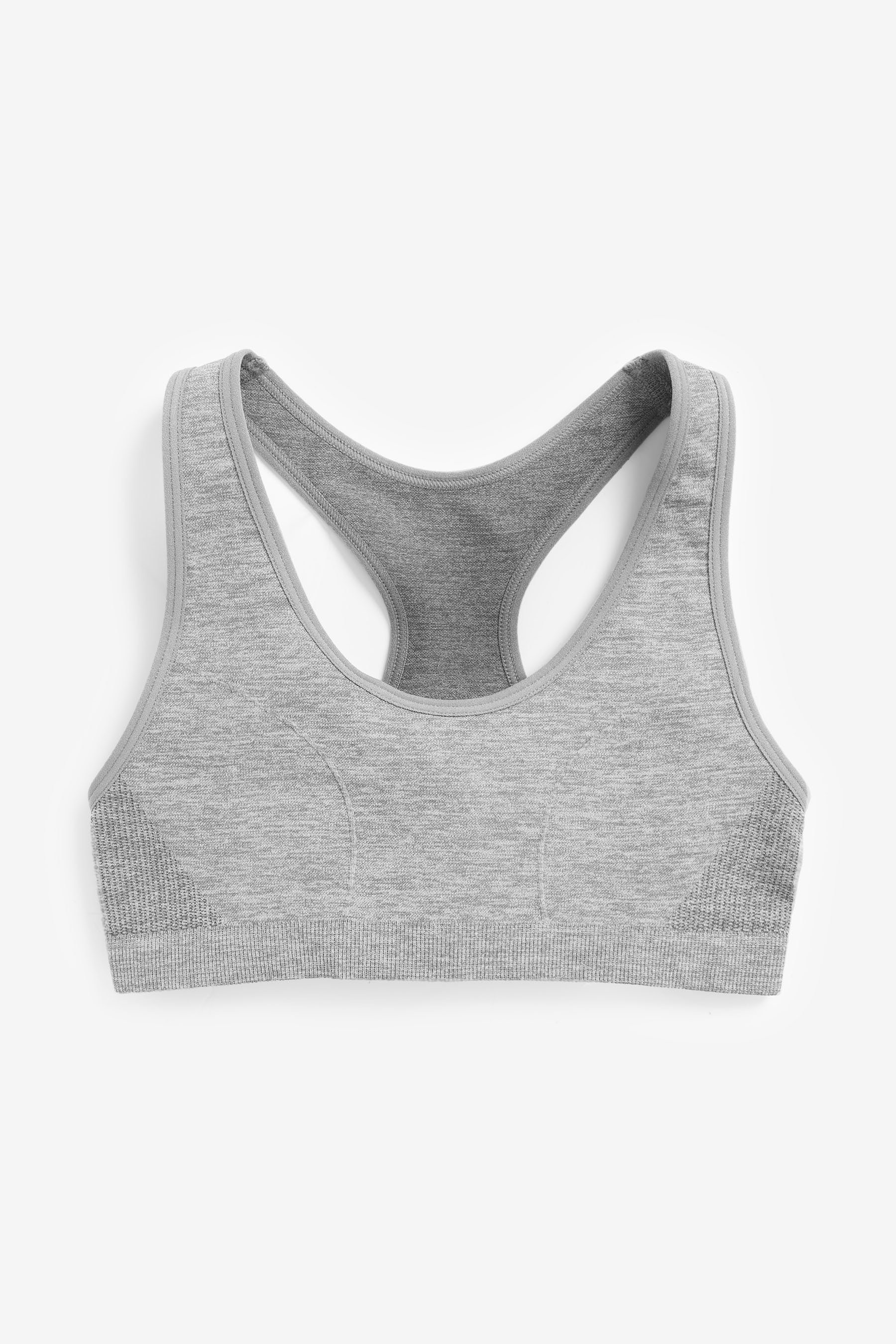 Black/Grey Nahtlose, kurze (2-tlg) Racerback-Tops, 2er-Pack Next Crop-Top