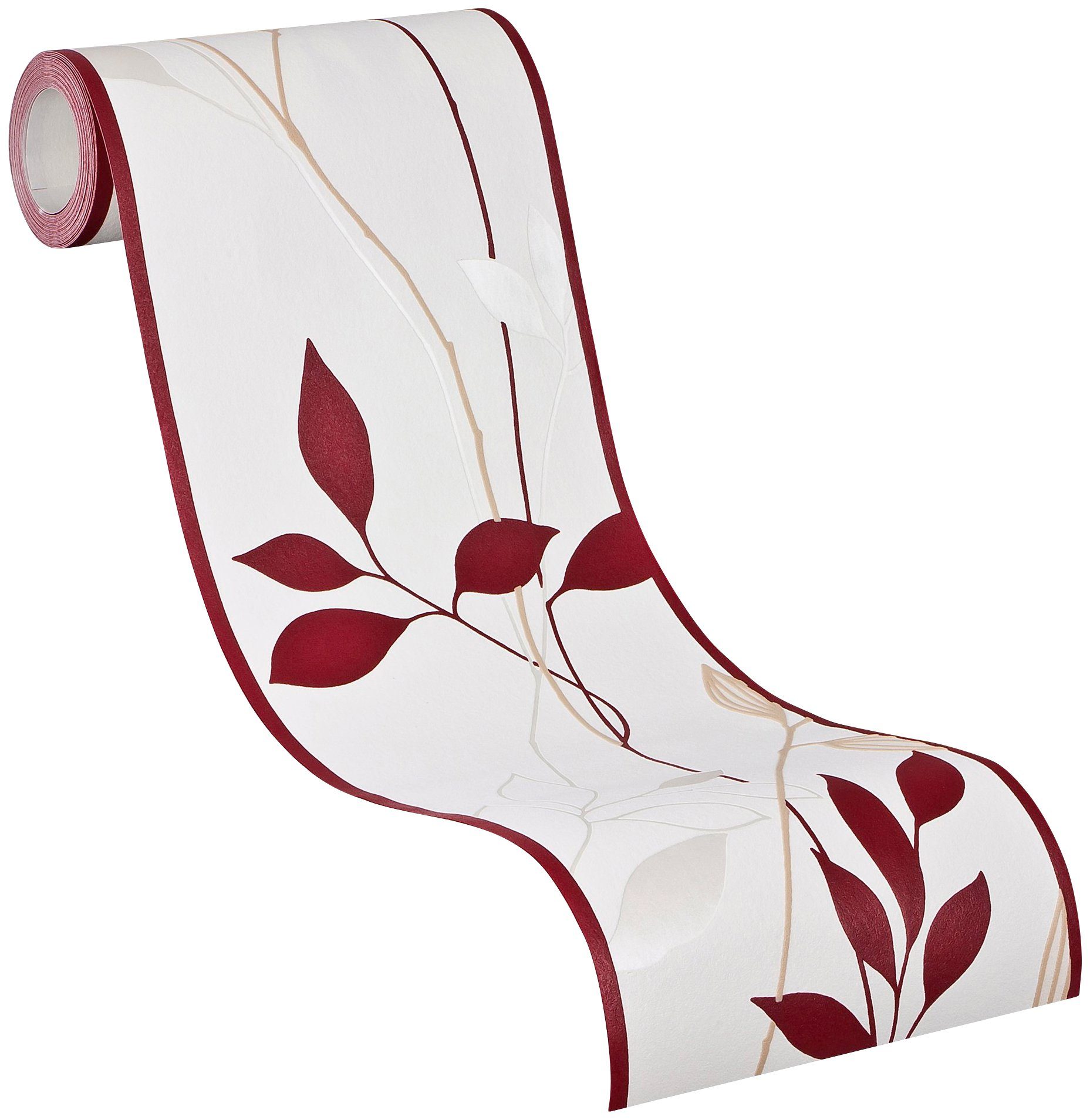 A.S. Création Bordüre Best of Vlies, glatt, Motiv, botanisch, floral, Bordüre Florale Tapete Blätter Borte Wohnzimmer modern Flur Design