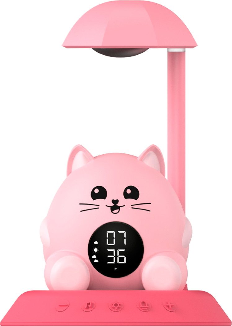 BigBen Kinderwecker Kids Wecker mit Nachtlicht Cat SL Katze Hi Buddies! Timer AU389937
