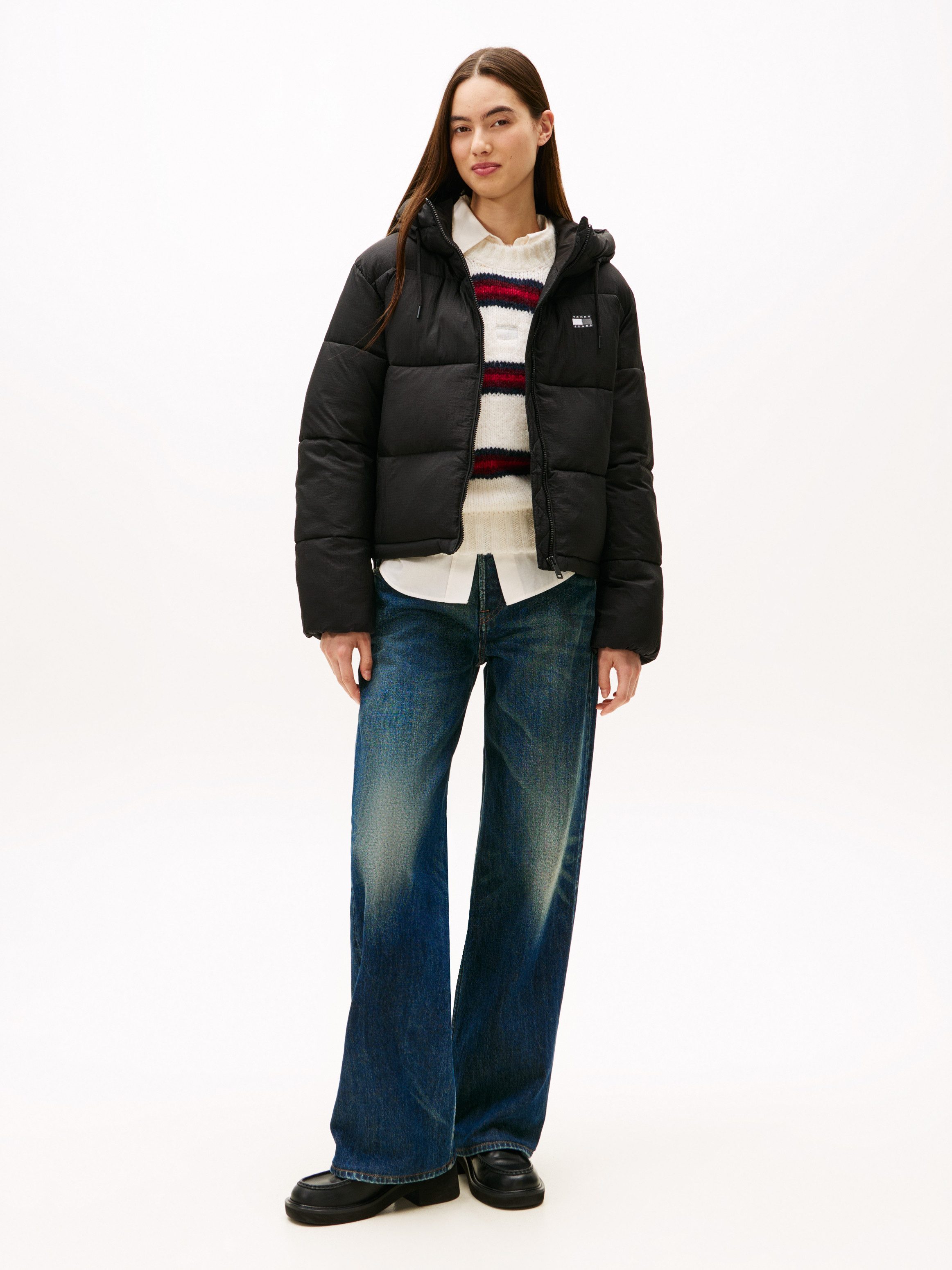 Tommy Jeans Steppjacke TJW HOODED PUFFER JACKET