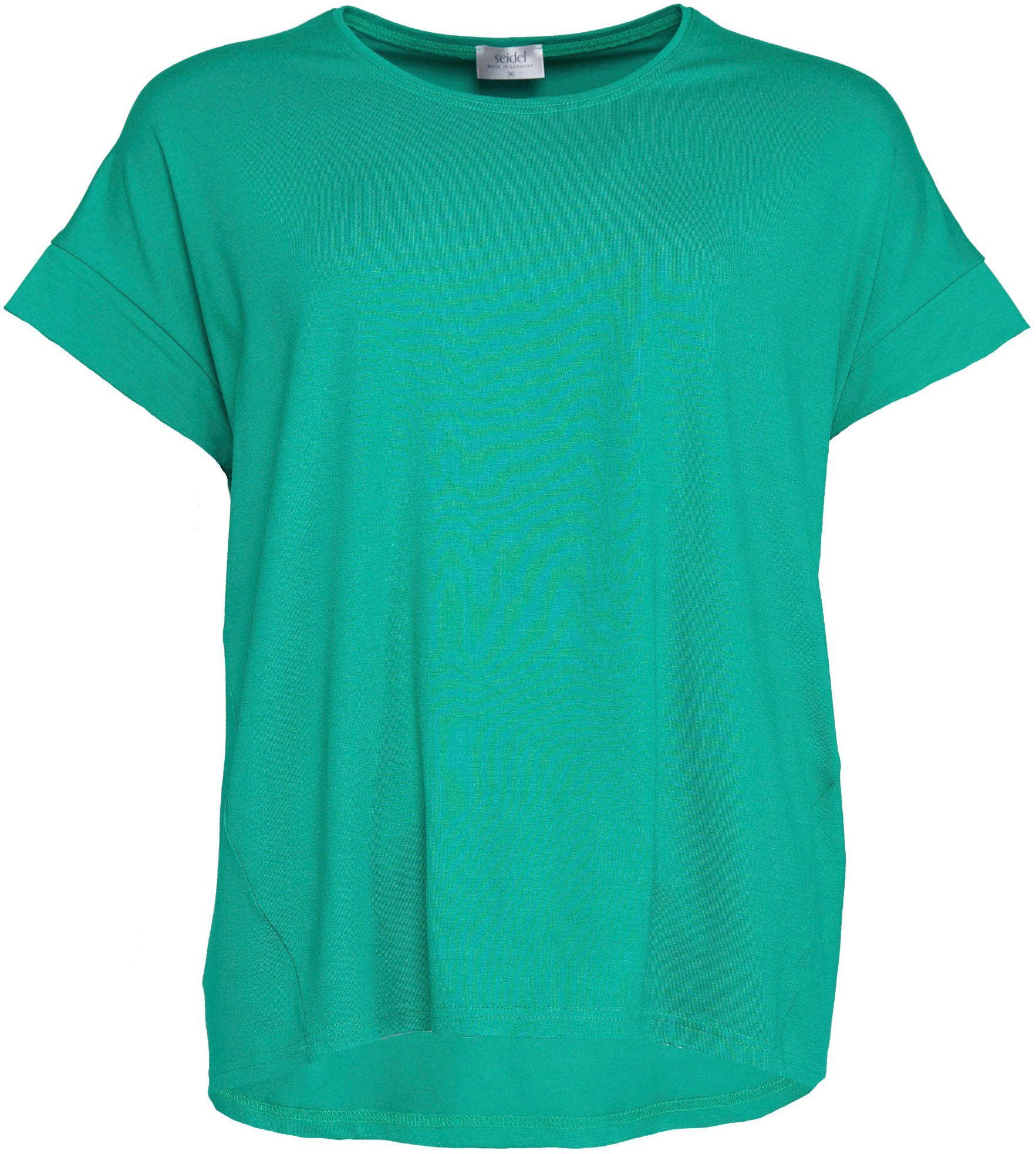 Seidel Moden Kurzarmshirt mit überschnittenen Schultern grün