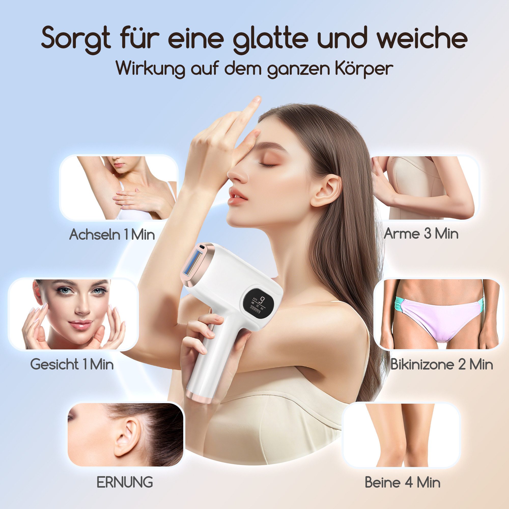 Vornix IPL-Haarentferner IPL Geräte Haarentfernung Laser haarentfernung Haarentfernungsgerät, 999,999 Lichtimpulse, Laser Haarentfernung Zuhause Dauerhafte Schm – Bild 3 von 5