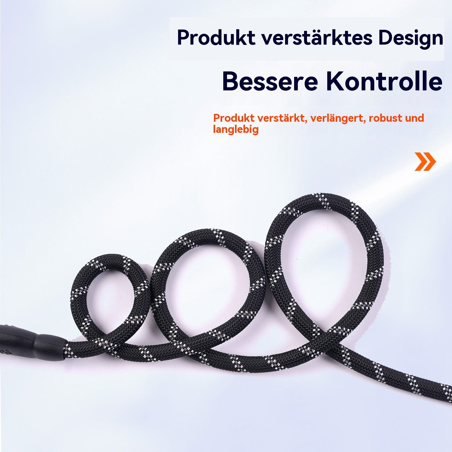 Blusmart Hundeleine Reflexible, explosionsgeschützte P-Hundeleine, (Kürbisförmige Schnalle, Verstärkte Metallschnalle), Geeignet für kleine, mittlere und große Hunde