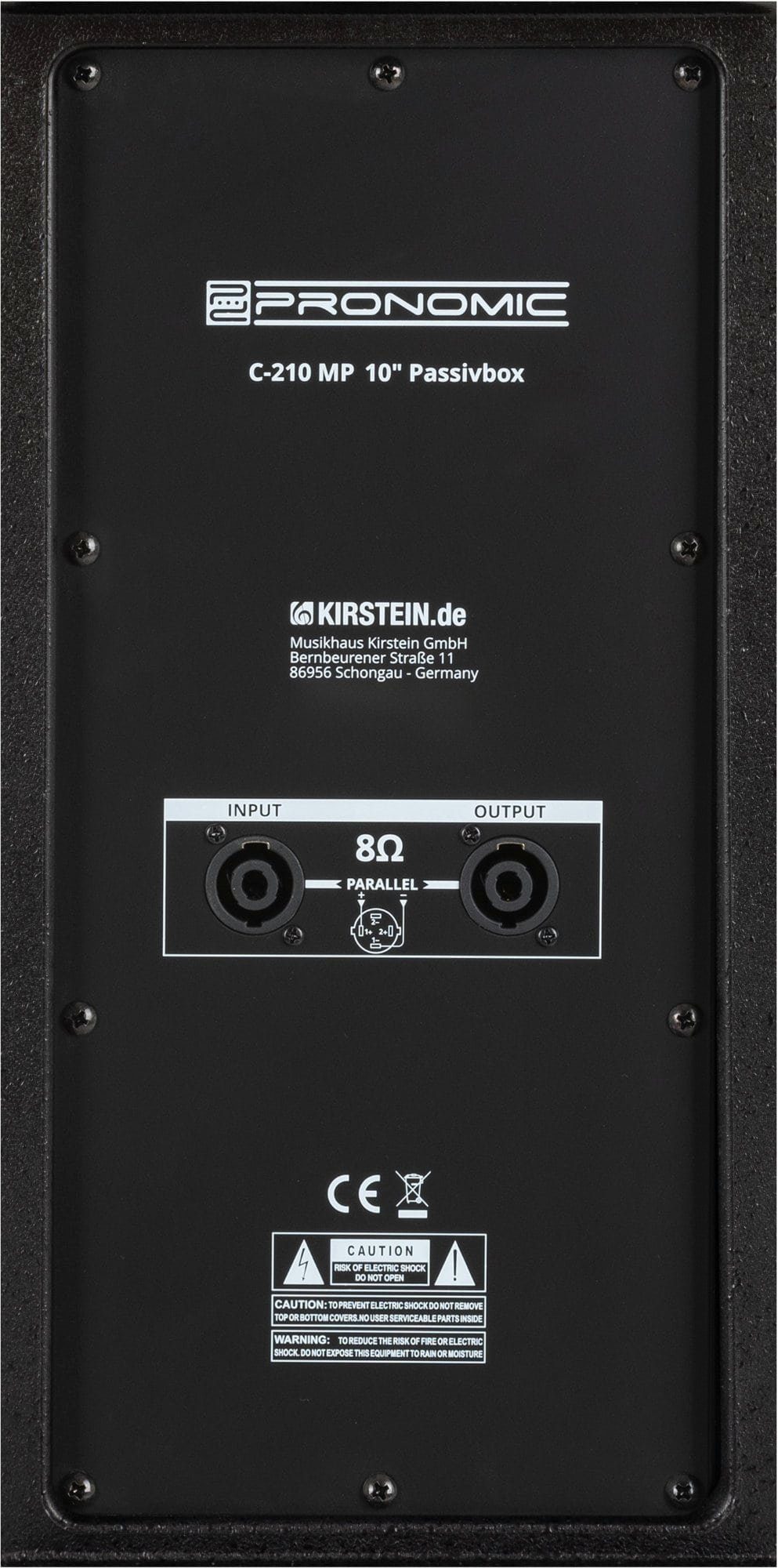 Pronomic C-210 MP 10" Passivboxen Box im Stativen 3 (200 Stahl) Boxenstative samt Tragegriffe Lautsprecher passive W, Set & mit 2-Wege aus Multifunktionsgehäuse