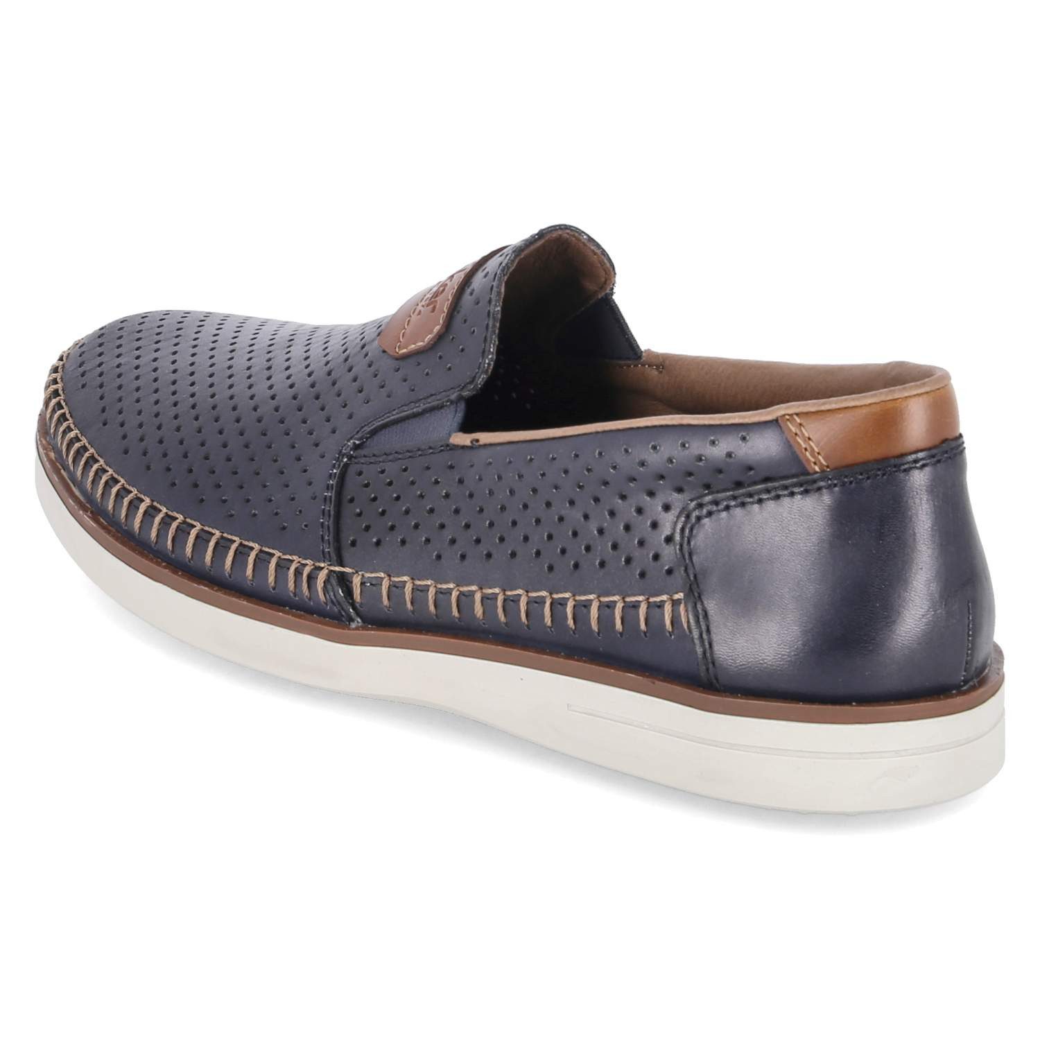 Rieker Rieker B2356-14 Herren Glattleder blue Slipper