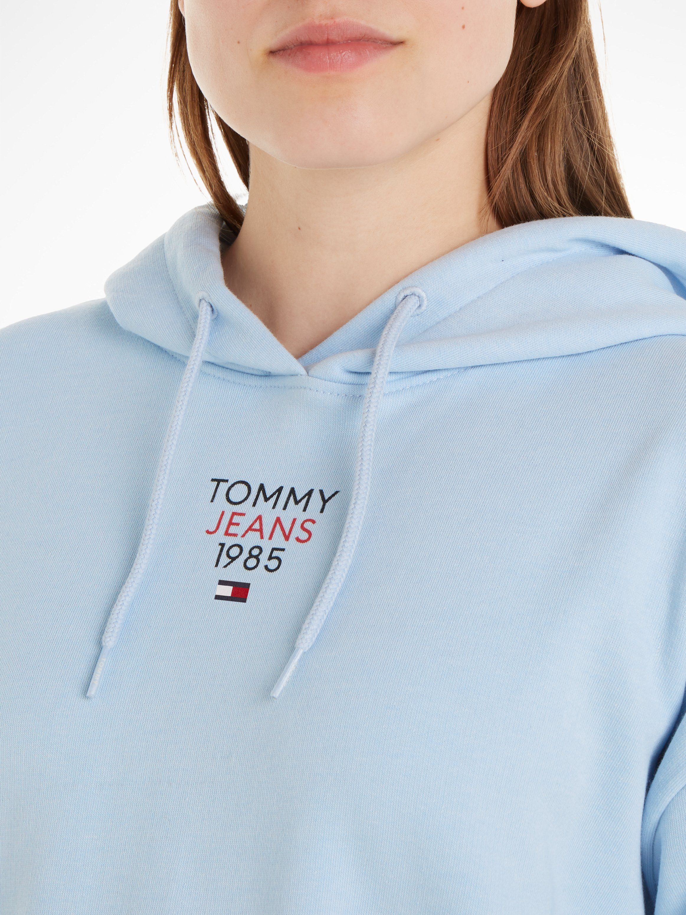 HOOD Jeans EXT TJW LOGO1 Tommy Breezy_Blue Markenlabel Kapuzensweatshirt RLX mit Stickerei ESSENTIAL