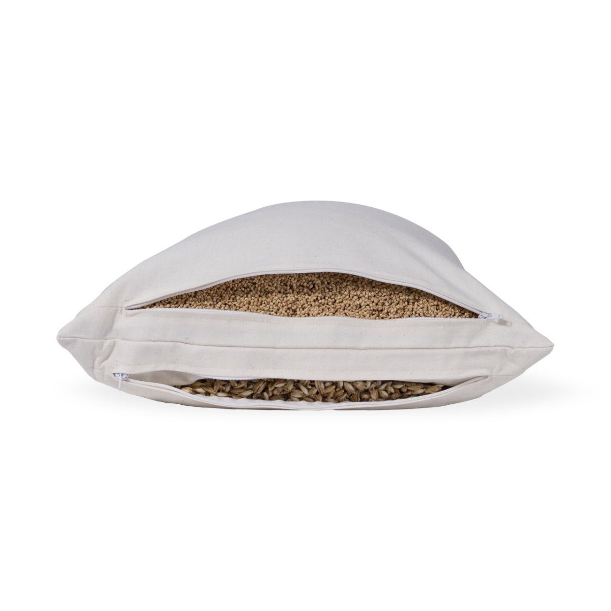 speltex Dinkelkörnerkissen mit waschbarer + staubfreier Füllung, Füllung: Hirse (Bio) / Dinkelspelzen (Bio), Bezug: Baumwolle (Bio), Seitenschläfer, Rückenschläfer, Füllung variabel