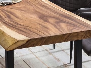 SIT Baumkantentisch, 8 cm Massivholzplatte mit Baumkante wie gewachsen