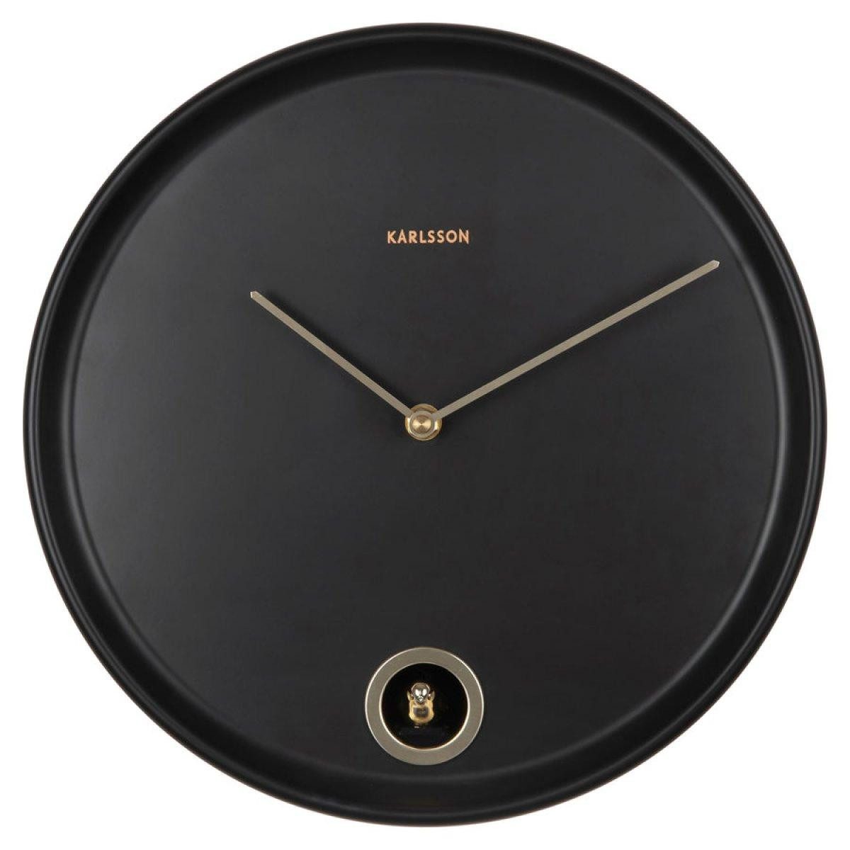 Karlsson Uhr Wanduhr Kuckucksuhr Esencia Cuckoo Black