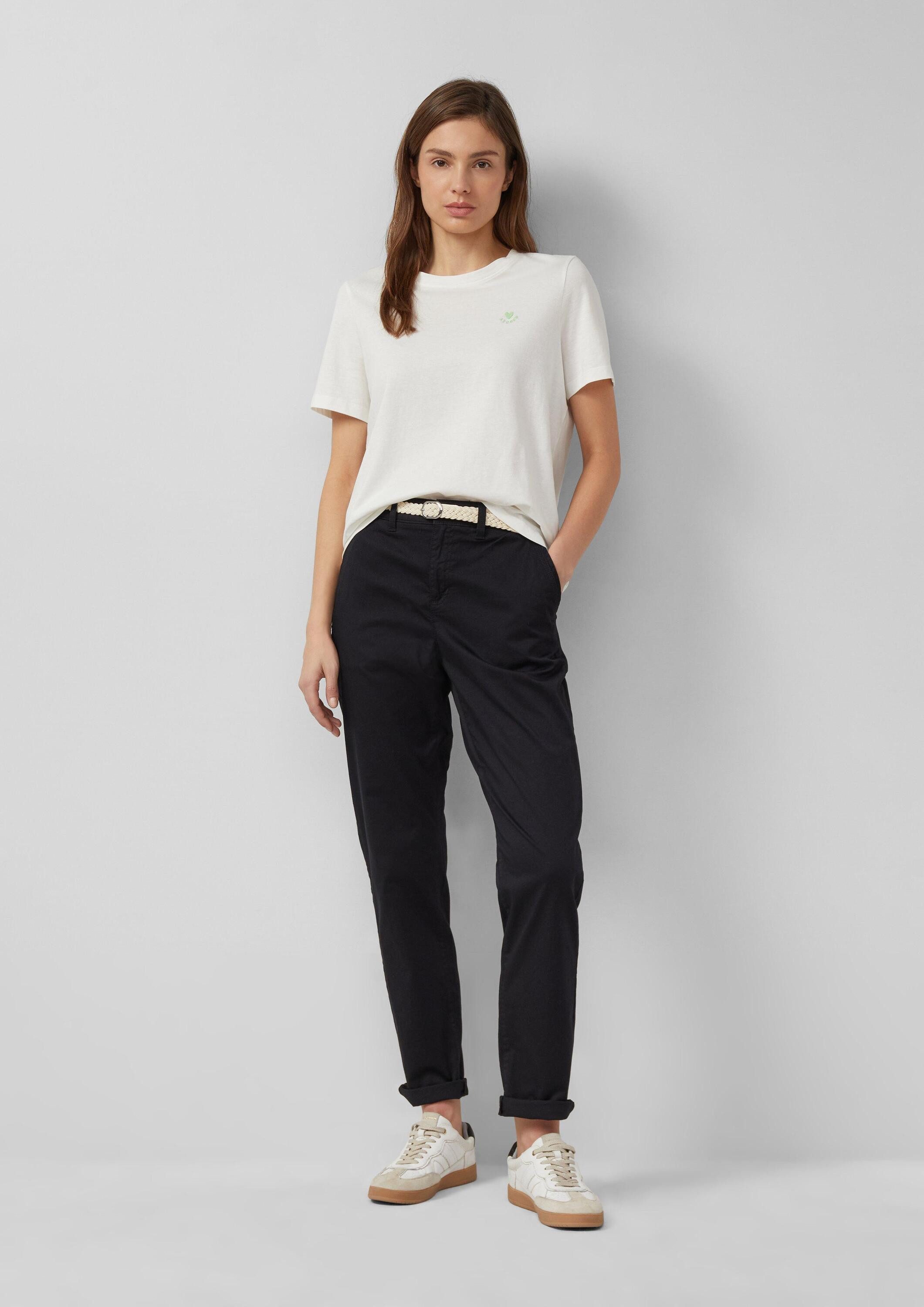 s.Oliver Chinos Hose Gewaschene Chino mit Gürtel