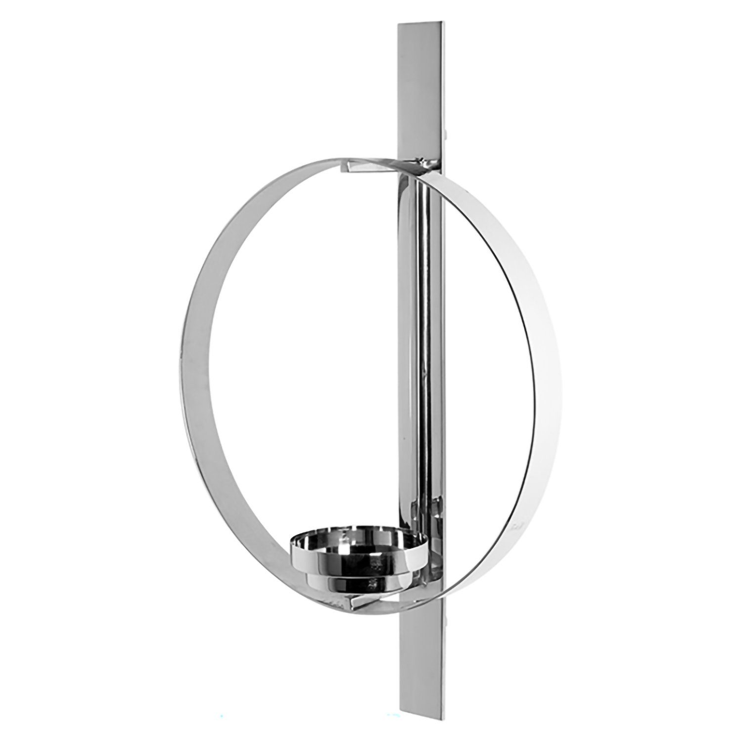 Fink Wandkerzenhalter FINK Kerzenständer Clarion - silber - H. 65cm x B. 15cm x T. 40cm (1 Stück)