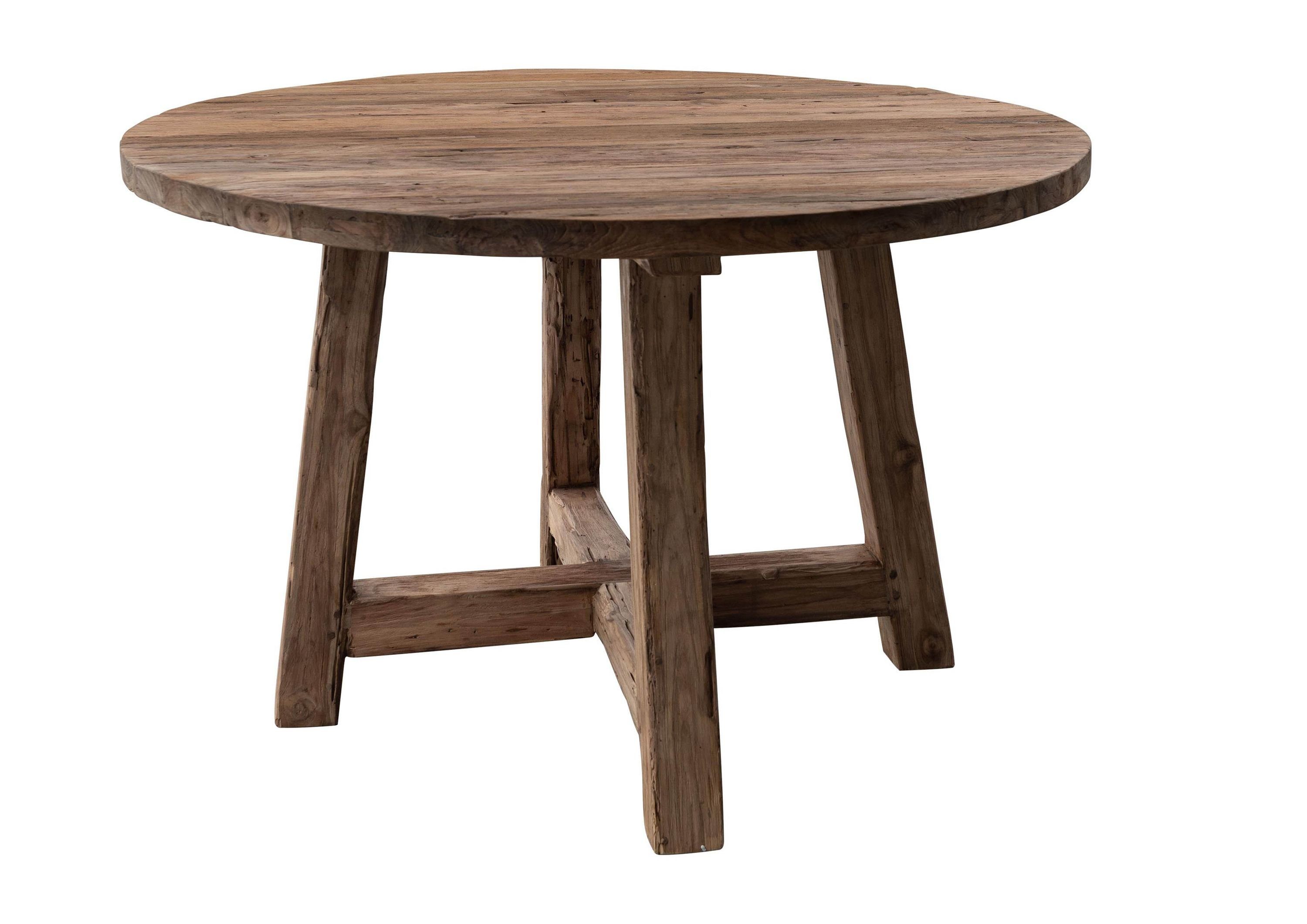 Massivmoebel24 Esstisch BASSANO (Esstisch Teak 120x120x78 günstig online kaufen