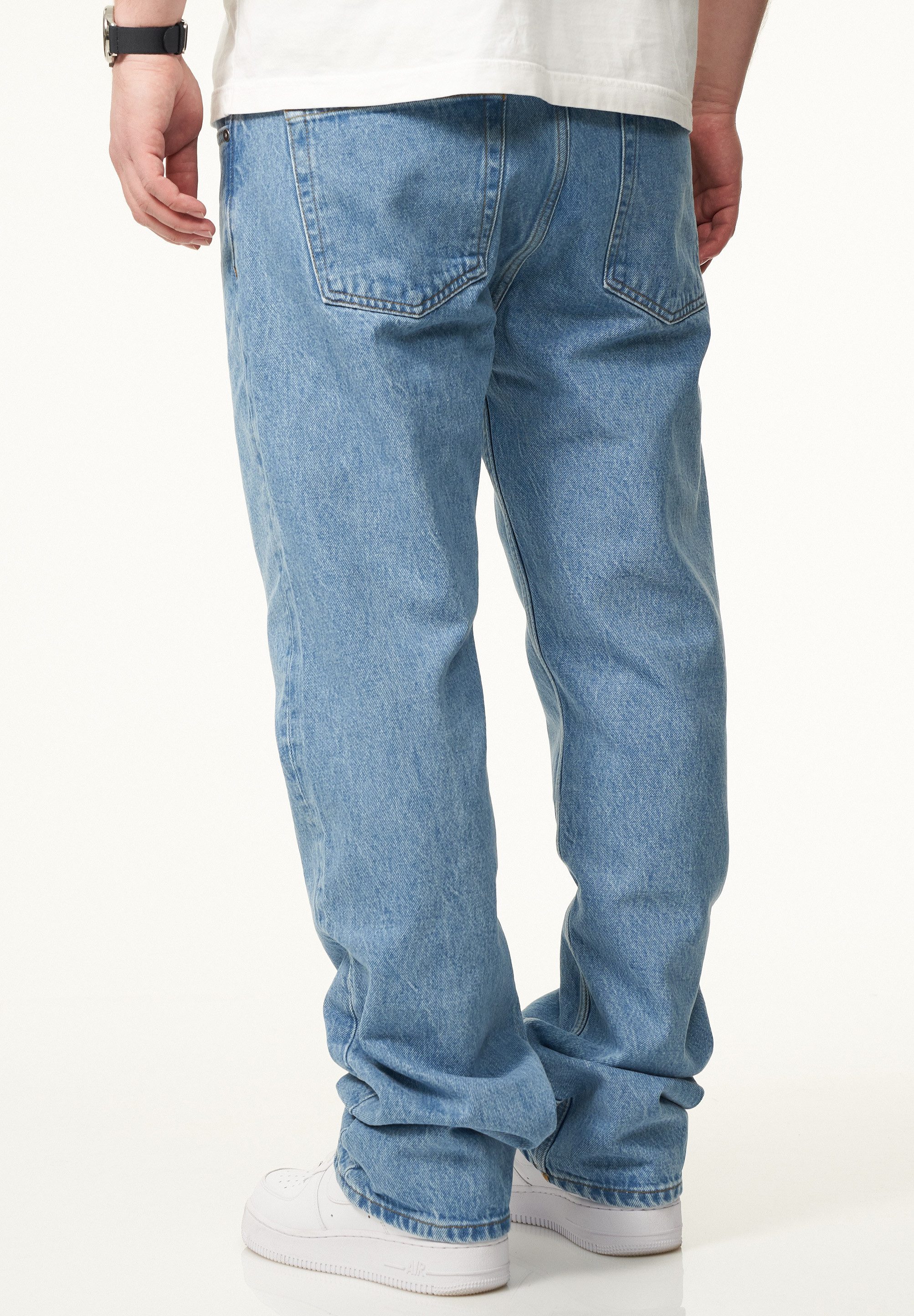 DAILY COTTON Straight-Jeans DCPARADERA Herren Lange Hose Jeans Ripped Straight-Fit