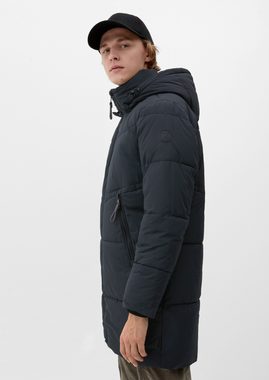 QS Langmantel Steppjacke mit abnehmbarer Kapuze