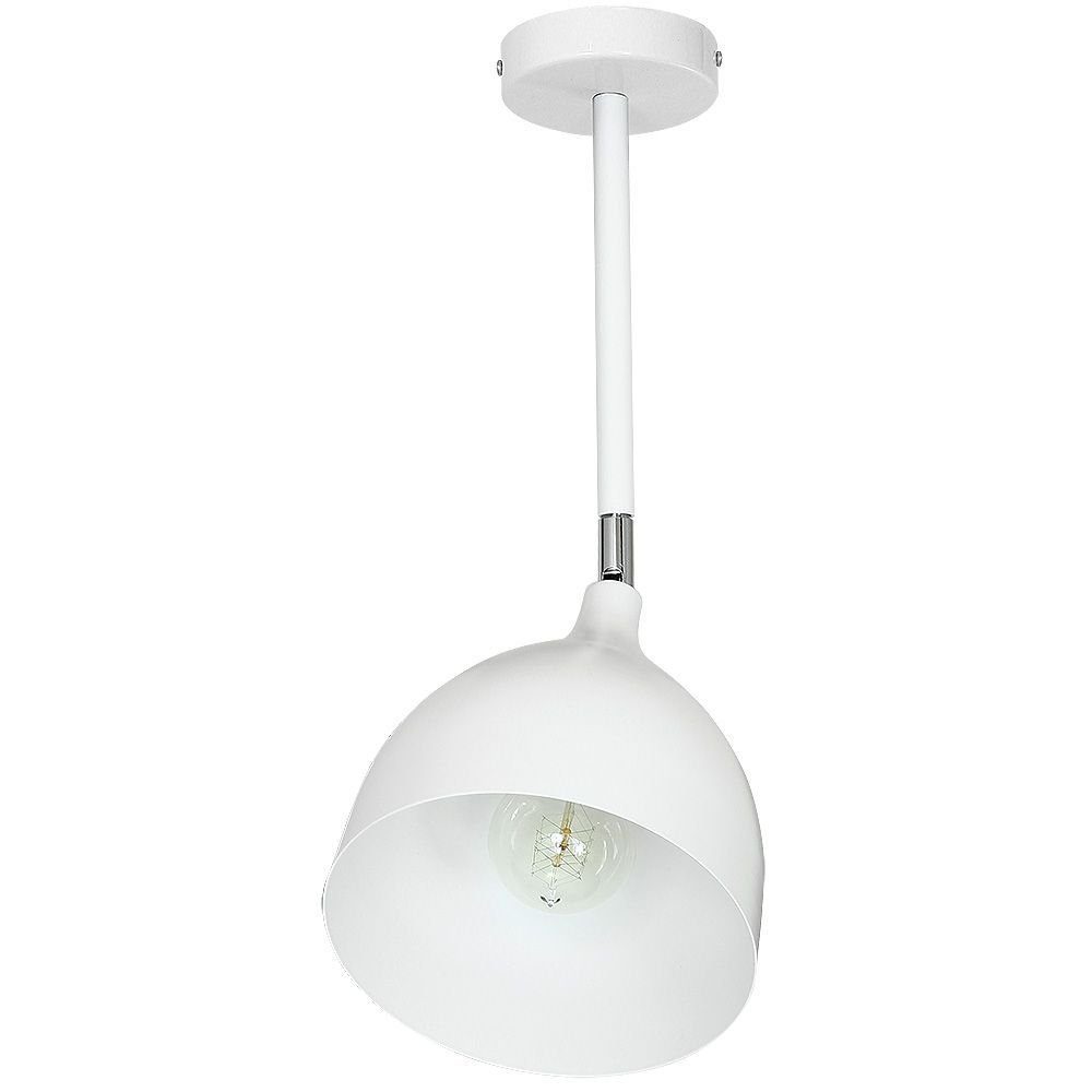 Licht-Erlebnisse Deckenleuchte EVAN, ohne Leuchtmittel, Deckenlampe E27 Weiß Metall Modern
