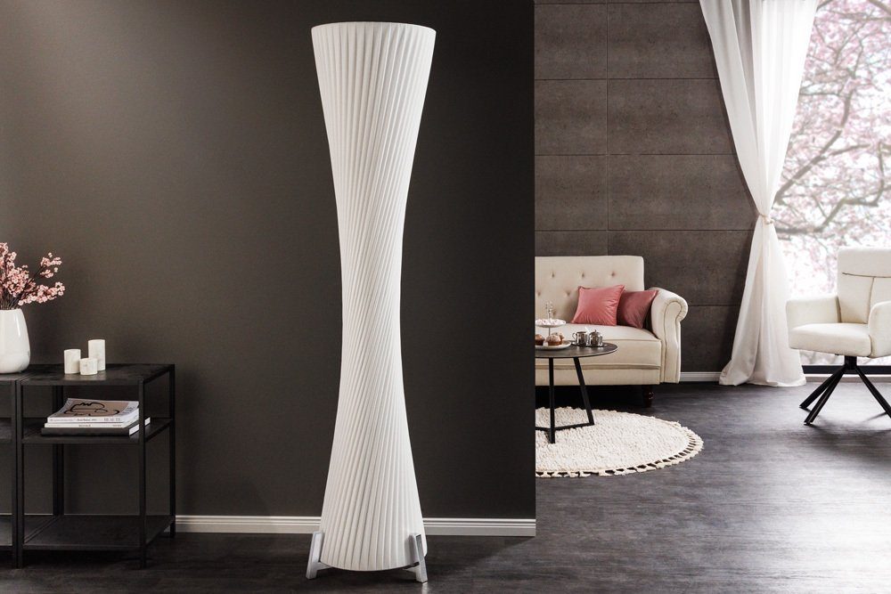 riess-ambiente Stehlampe PARIS X 180cm weiß / silber, ohne Leuchtmittel, St günstig online kaufen