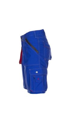 Planam Shorts Shorts Basalt kornblumenblau/rot Größe XXL (1-tlg)