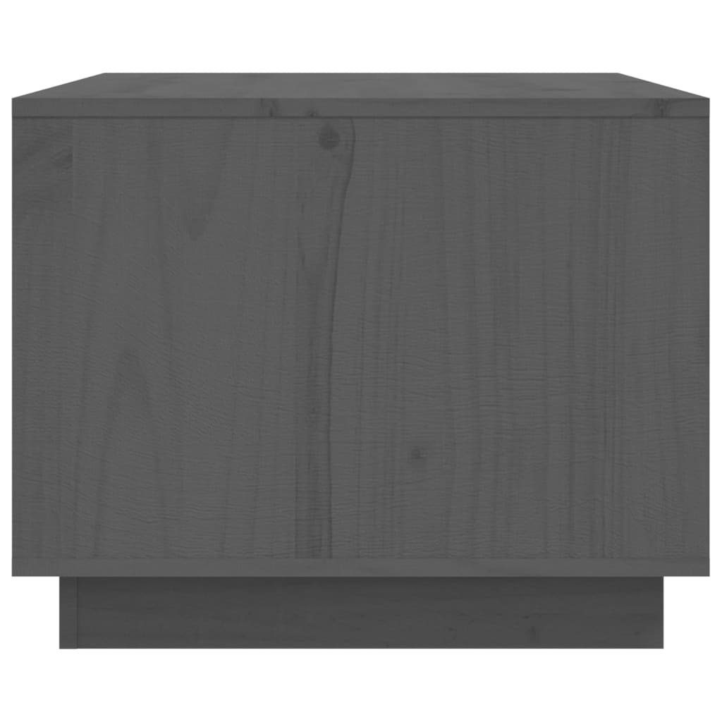 Grau Kiefer Grau vidaXL (1-St) | Couchtisch Massivholz 80x50x40 cm Couchtisch Grau