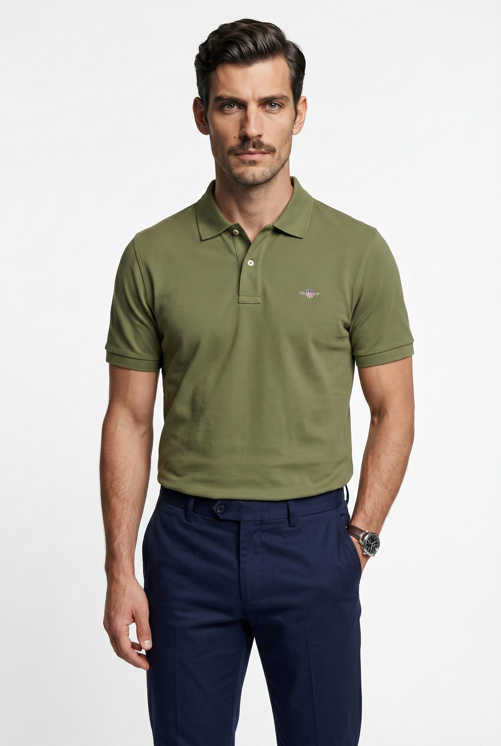Gant Poloshirt REG EMB ARCHIVE SHIELD POLO Mit Schlitzen an der Seite