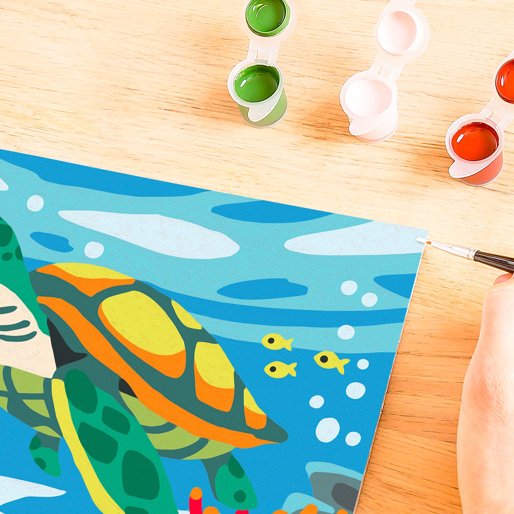 Ravensburger Malen nach Zahlen CreArt, Meeresschildkröte, Made in Europe