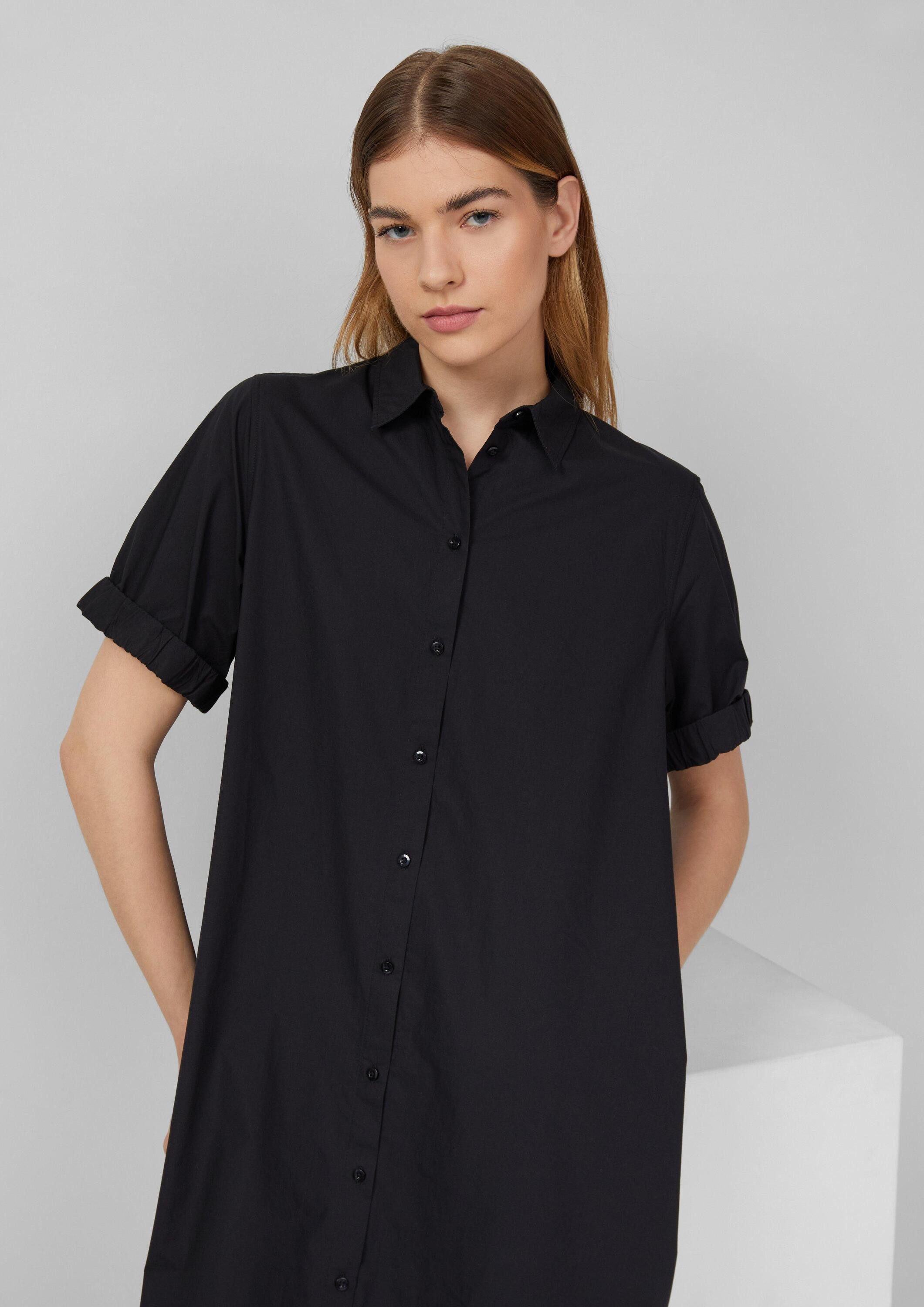 s.Oliver Midikleid Kleid Oversized Blusenkleid mit Smok-Detail günstig online kaufen