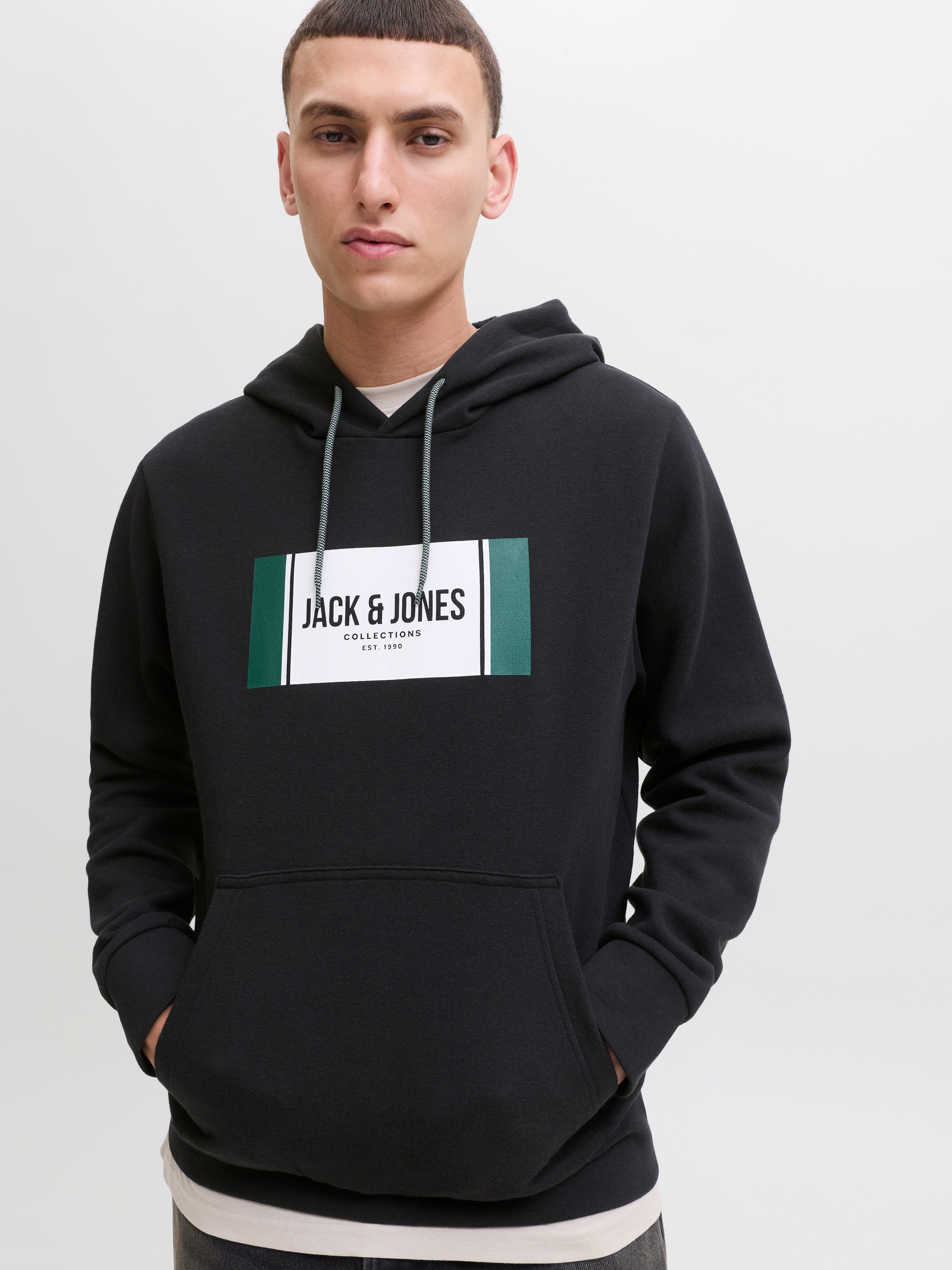 Jack & Jones Kapuzensweatshirt JJHAYATO SWEAT HOOD BTS günstig online kaufen