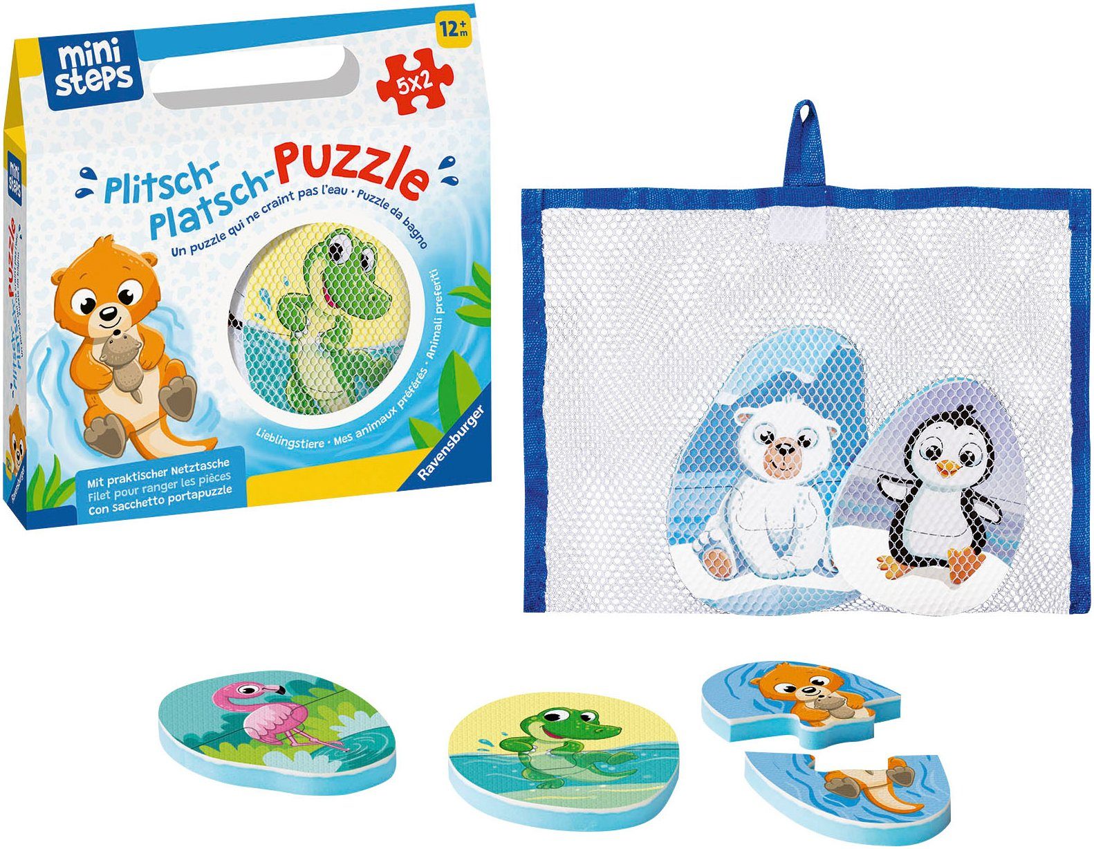Ravensburger Puzzle Plitsch-Platsch-Puzzle Lieblingstiere, 10 Puzzleteile günstig online kaufen