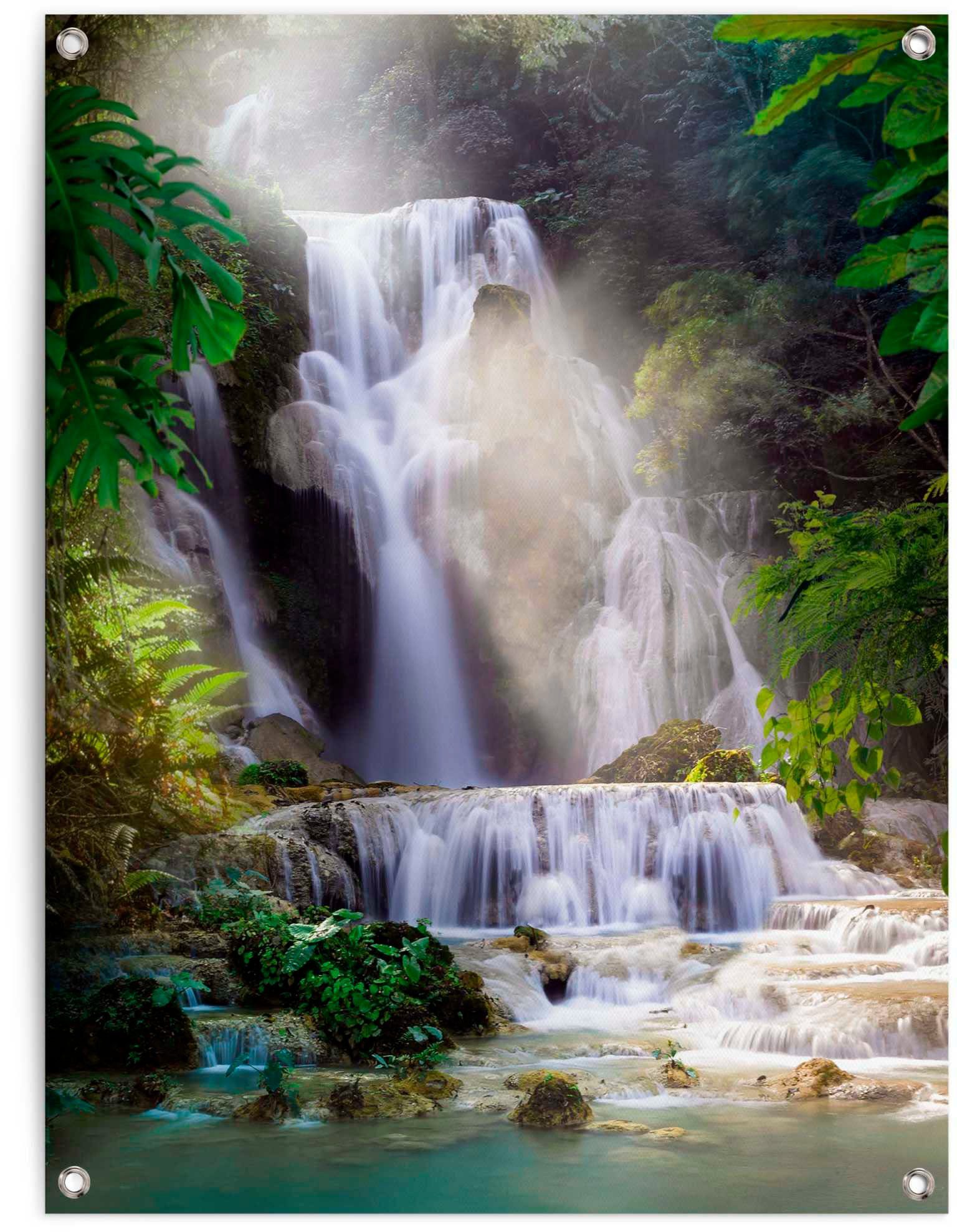 Reinders! Poster Wasserfall, Aufhängung mittels Schrauben, Haken oder  Gummibändern