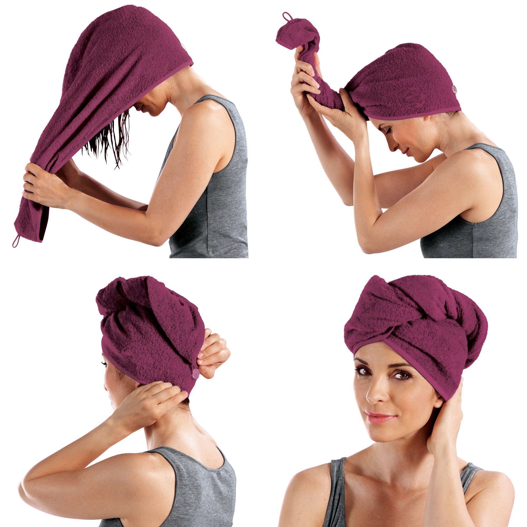 Erwin Müller Handtuch Turban, Frottier, Microfaser Uni