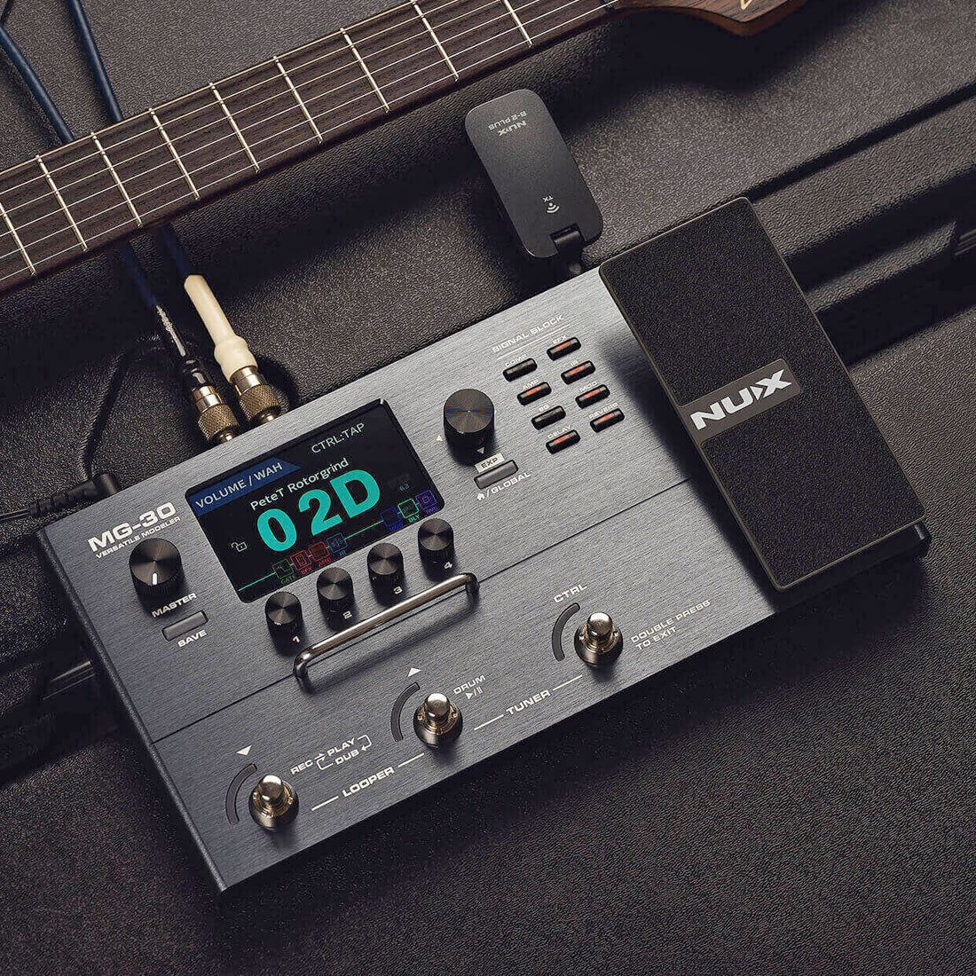 Nux E-Gitarre Nux MG-30 Modeling Multi-Effektgerät