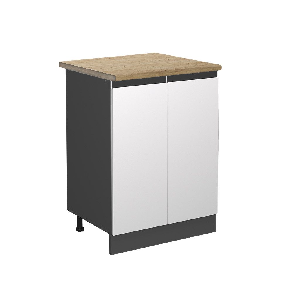 Vicco Unterschrank R-Line, Weiß/Anthrazit, 60 cm, günstig online kaufen