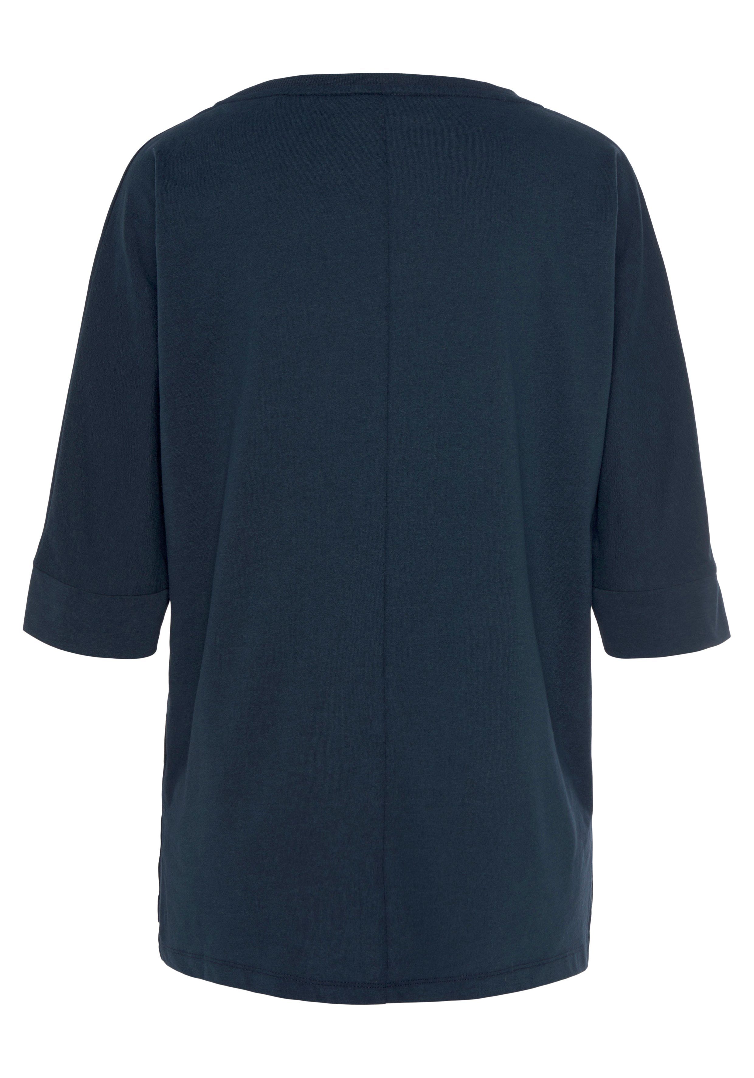 Elbsand 3/4-Arm-Shirt Irja mit Logodruck, Baumwoll-Mix, lockere Passform – Bild 4 von 5