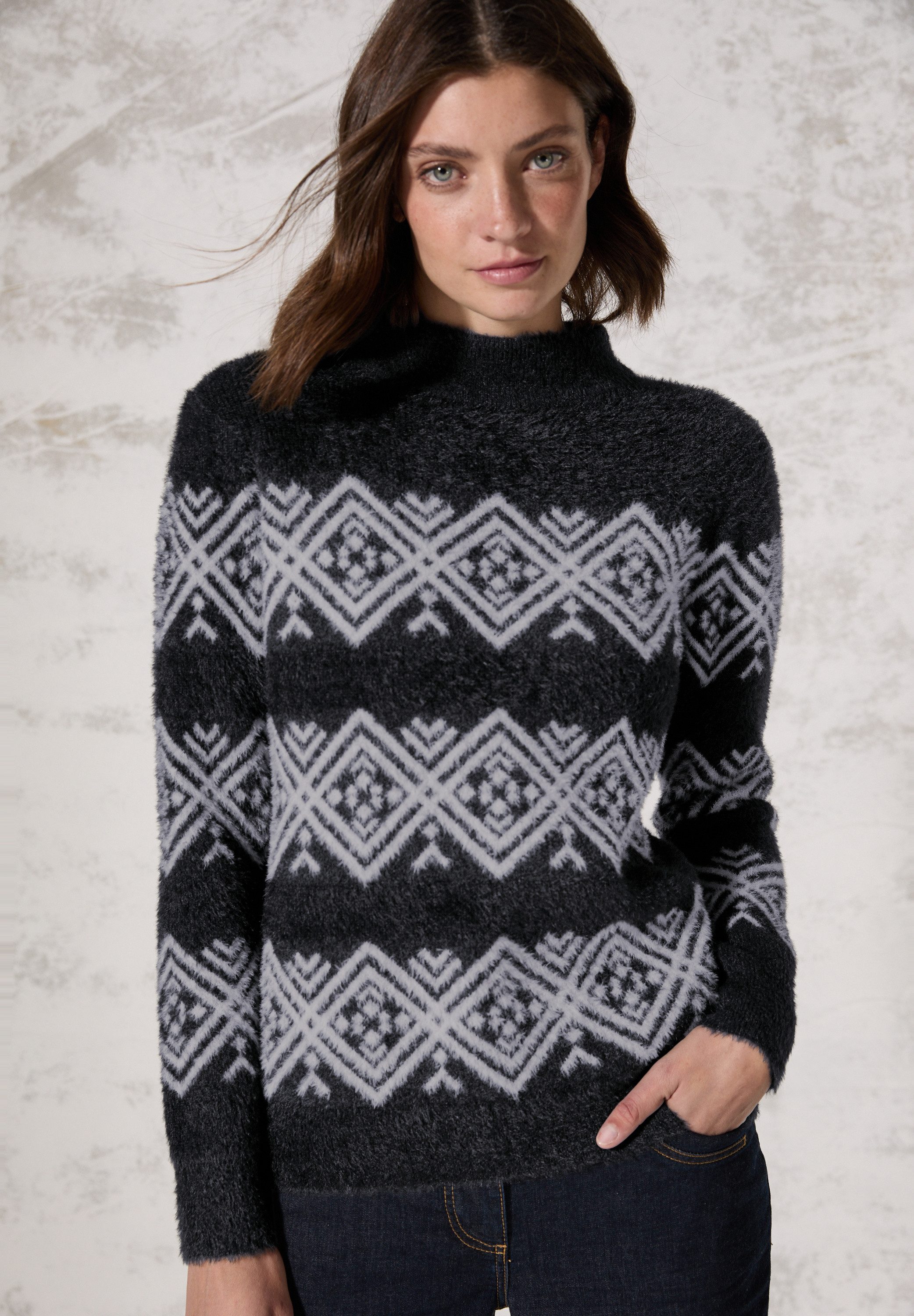 Cecil Strickpullover, mit grafischem Muster günstig online kaufen