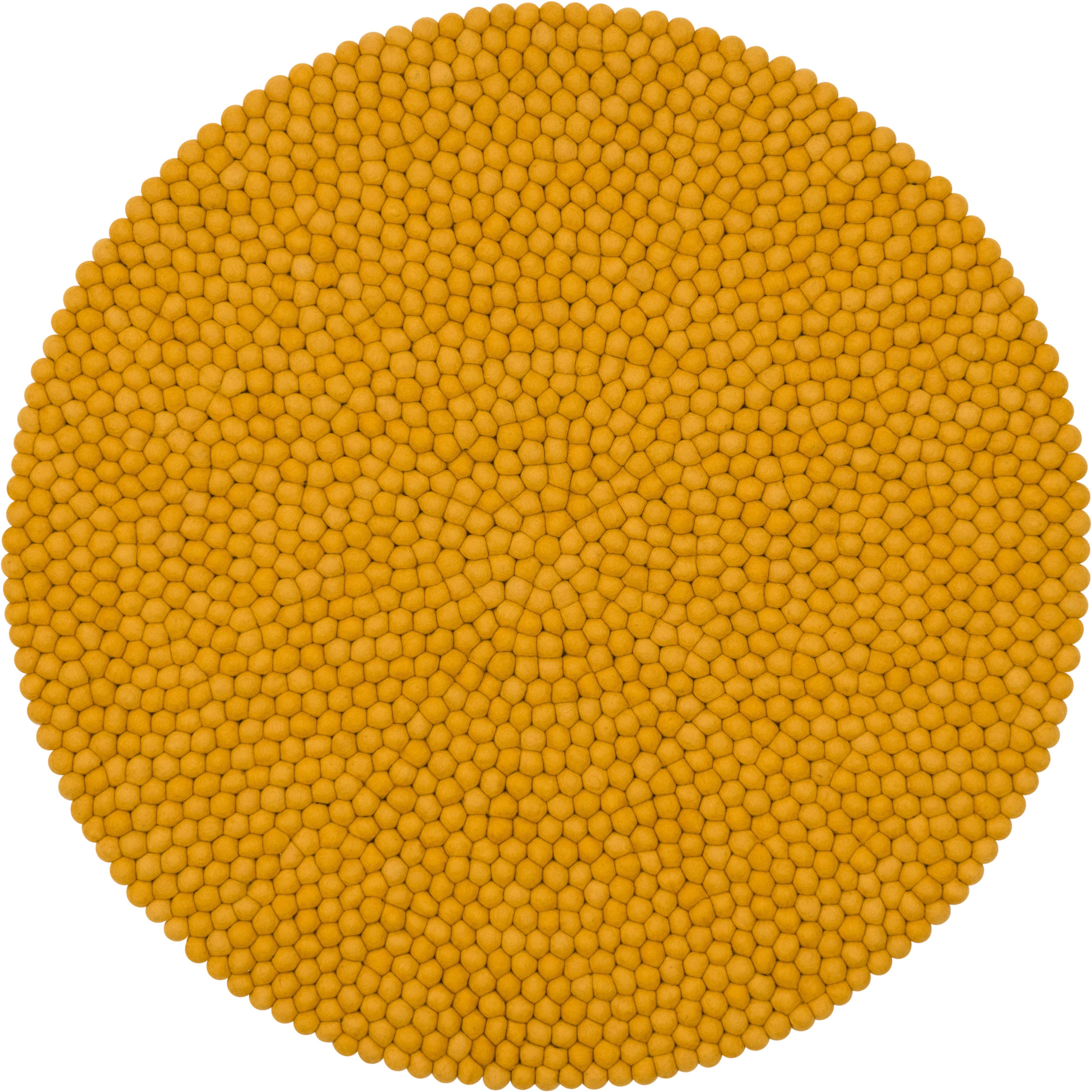 myfelt Wollteppich Klara Filzkugelteppich, 100% reine Schurwolle