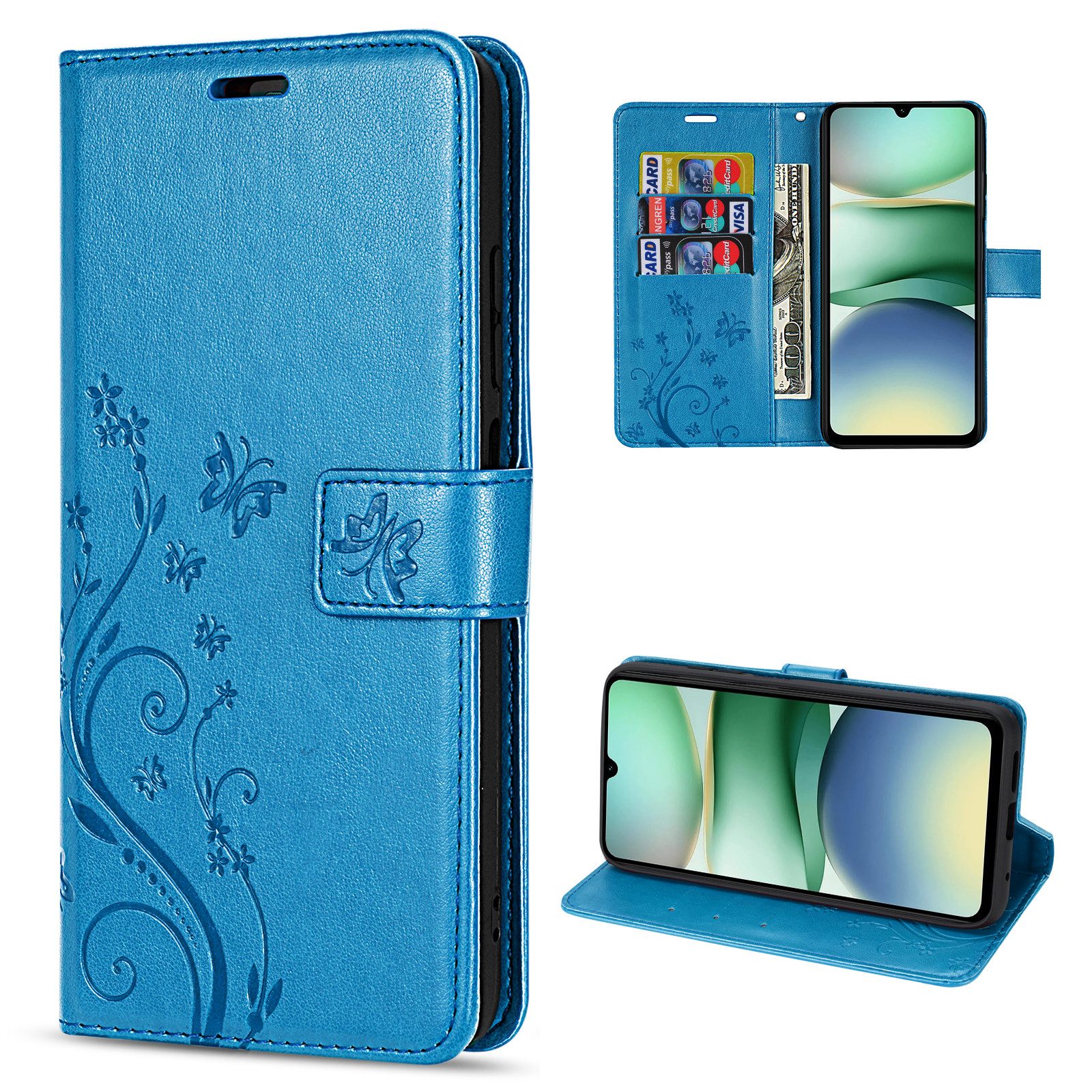 betterfon Handyhülle Handytasche für Xiaomi Redmi A5 Handyhülle Klapphülle, Bookstyle-Hülle: Magnetverschluss 3 Kartenfächer & Standfunktion