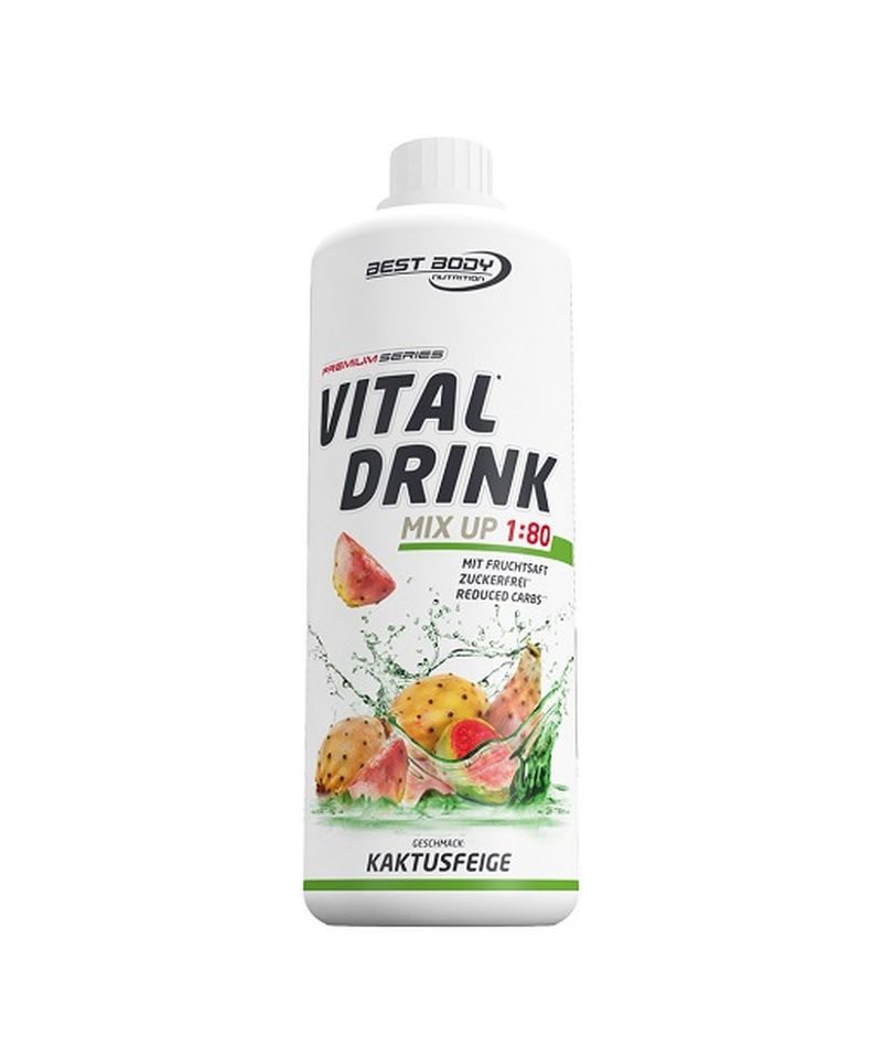Best Body Nutrition Vital Drink 1 80 - 1000ml - Kräuterlimonade Flüssigkeit, 1000 ml, Flüssigkeit