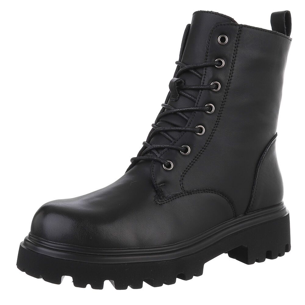 Ital-Design Robuste Lederstiefel für Damen mit günstig online kaufen