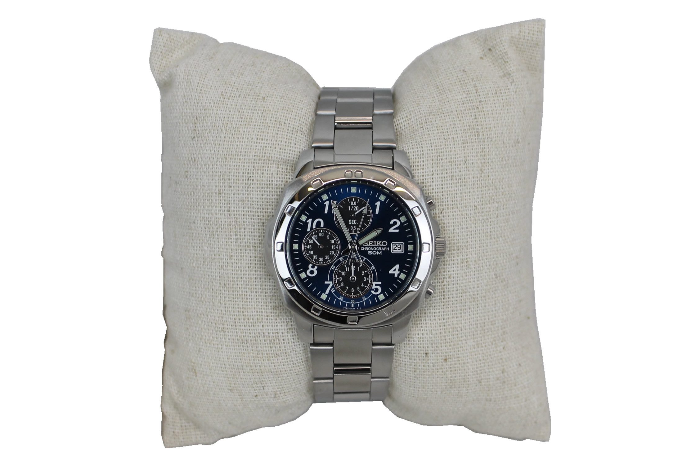 Seiko Chronograph SND193P Herrenuhr, Analog, Quarz, Chronograph, Edelstahlarmband