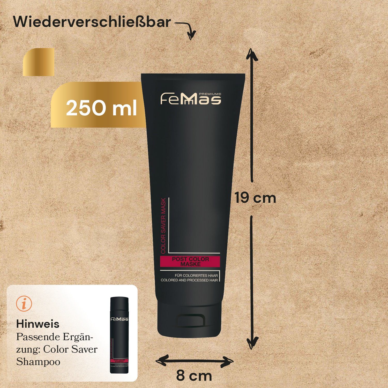 + FemMas Color 250ml Shampoo Haarpflege-Set Maske Saver Color Femmas Premium Saver 250ml