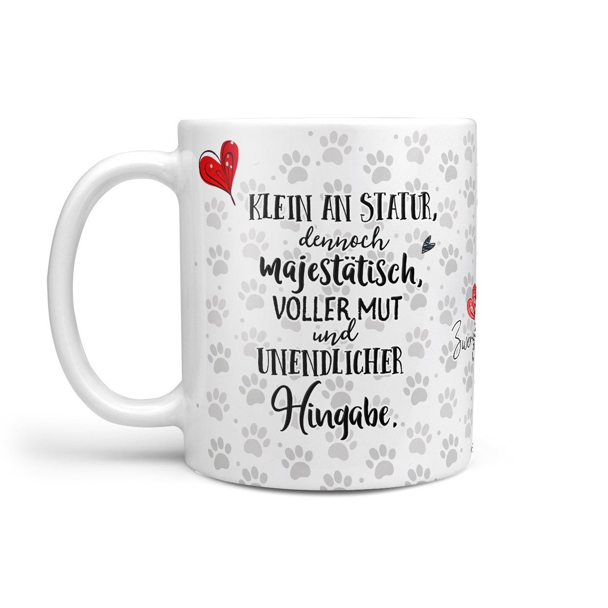 Sunnywall Tasse Zwergspitz - Hund Hunderasse - Geschenk für Hundeliebhaber, Keramik, inkl. Geschenkkarte