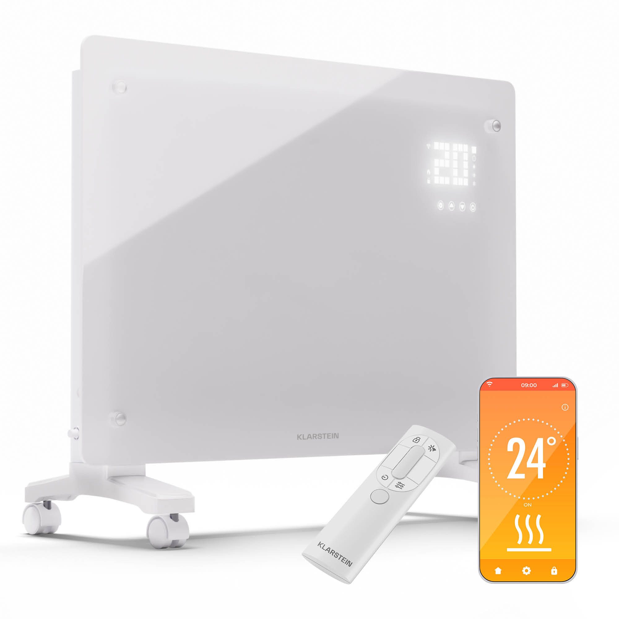 Klarstein Heizstrahler Bornholm Samrt 1500, Heizung Elektrische Heizstrahle günstig online kaufen