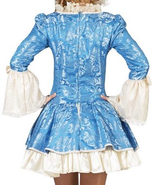 Funny Fashion Kostüm Barock Kostüm 'Johanna' für Damen - Hellblau, Kur