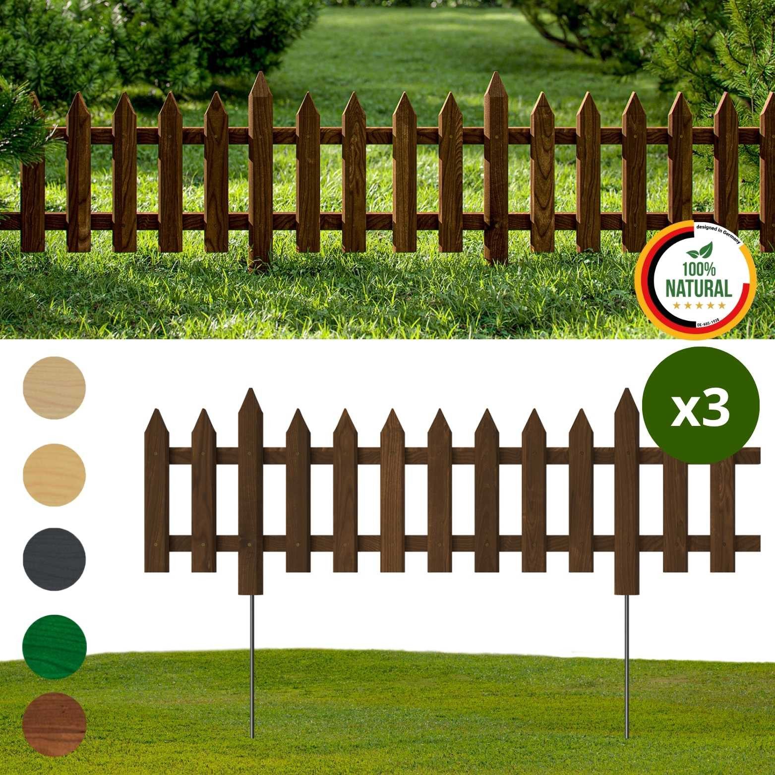 Floranica Staketenzaun Vorgartenzaun Steckzaun Gartenzaun Zierzaun günstig online kaufen