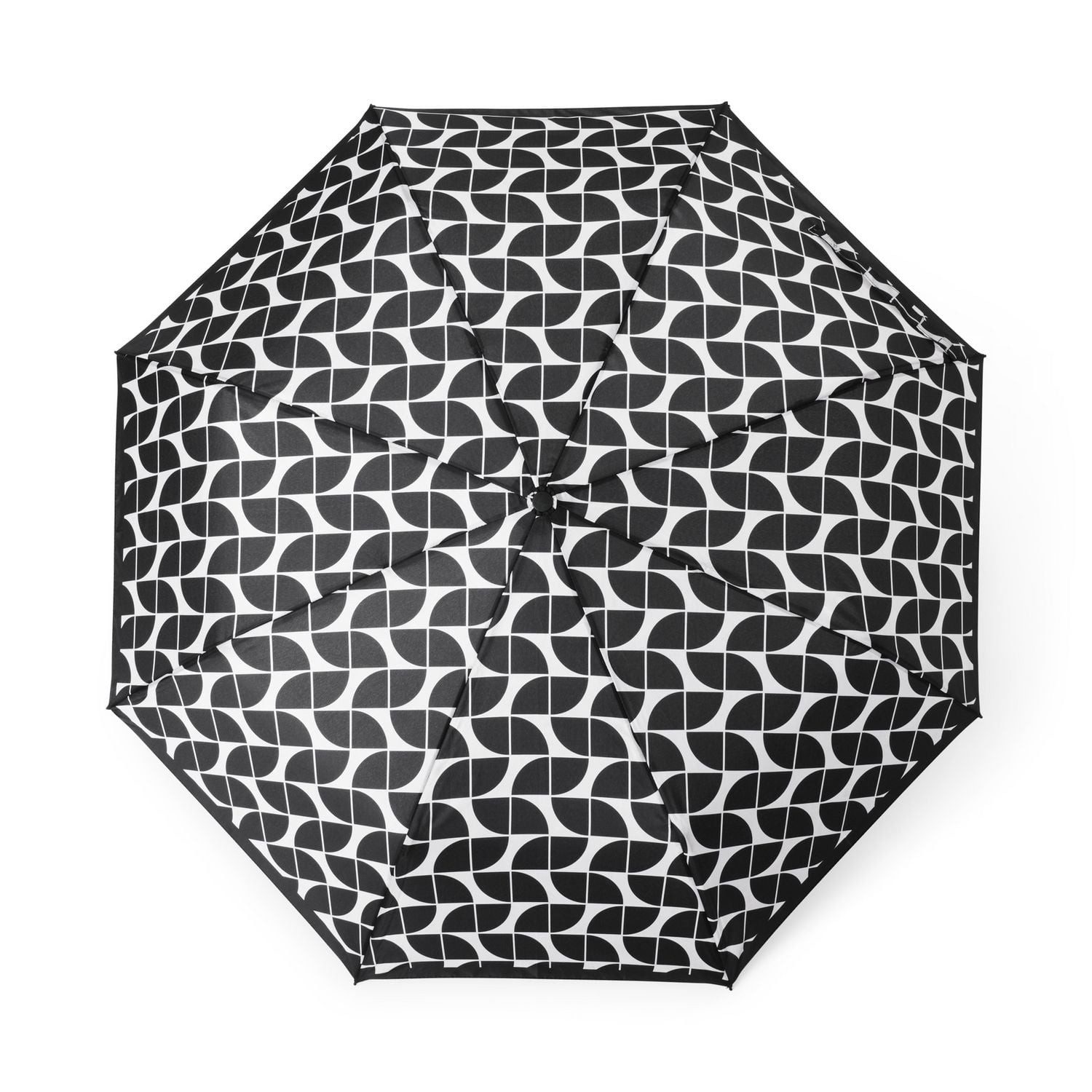 Regenschirm-Wanderstock Regenschirm Geometric black ""Sharp & Strong""