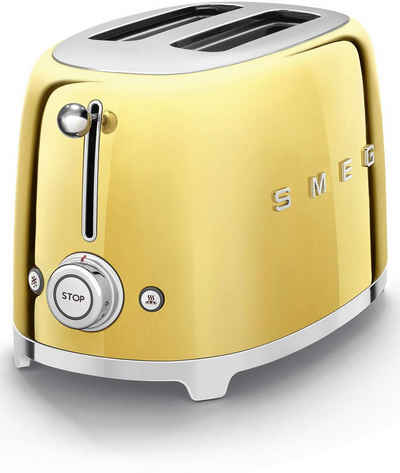 Smeg Toaster TSF01GOEU, für 2 Scheiben, 950 W